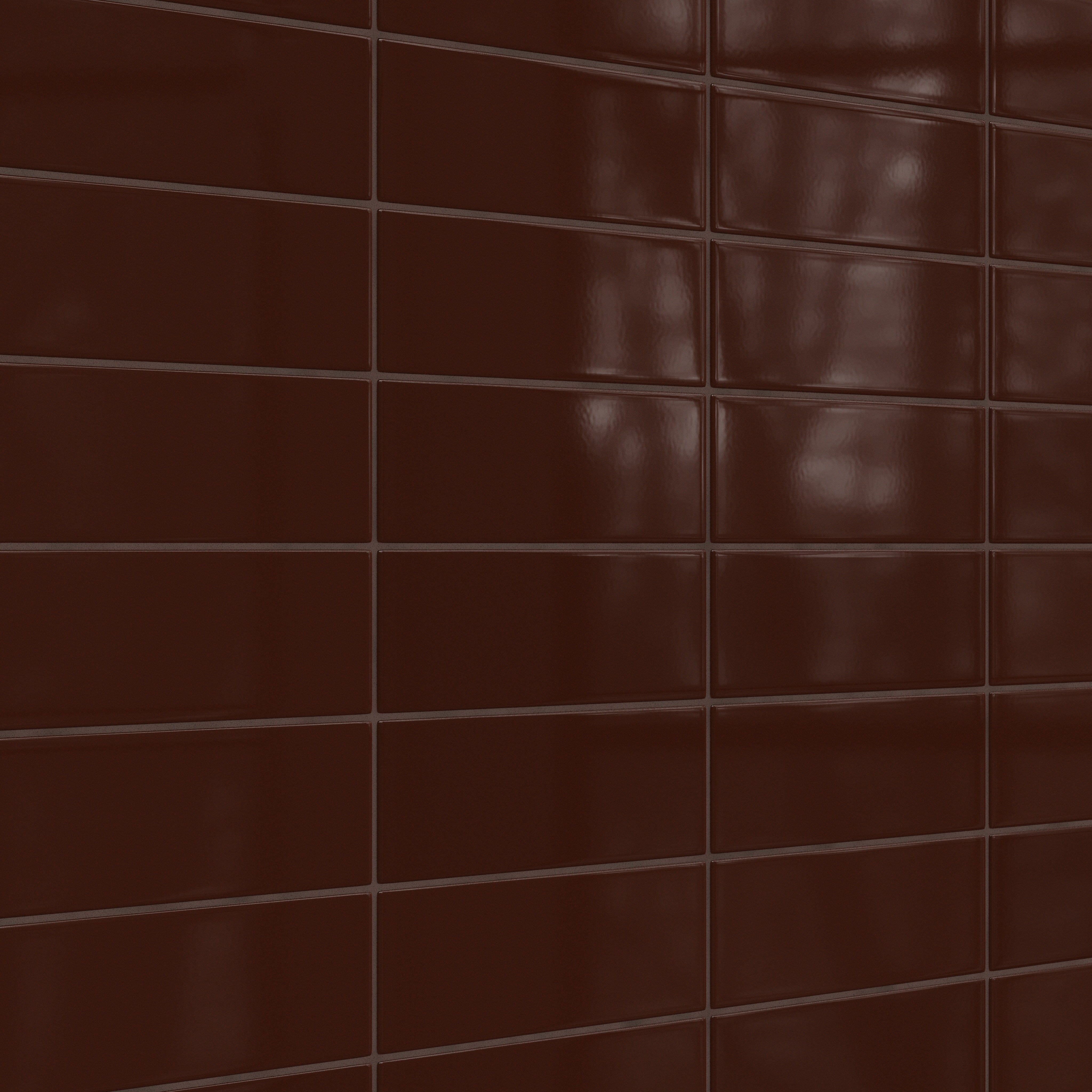 4x12 Original Ceramic Tile in Garnet Gloss