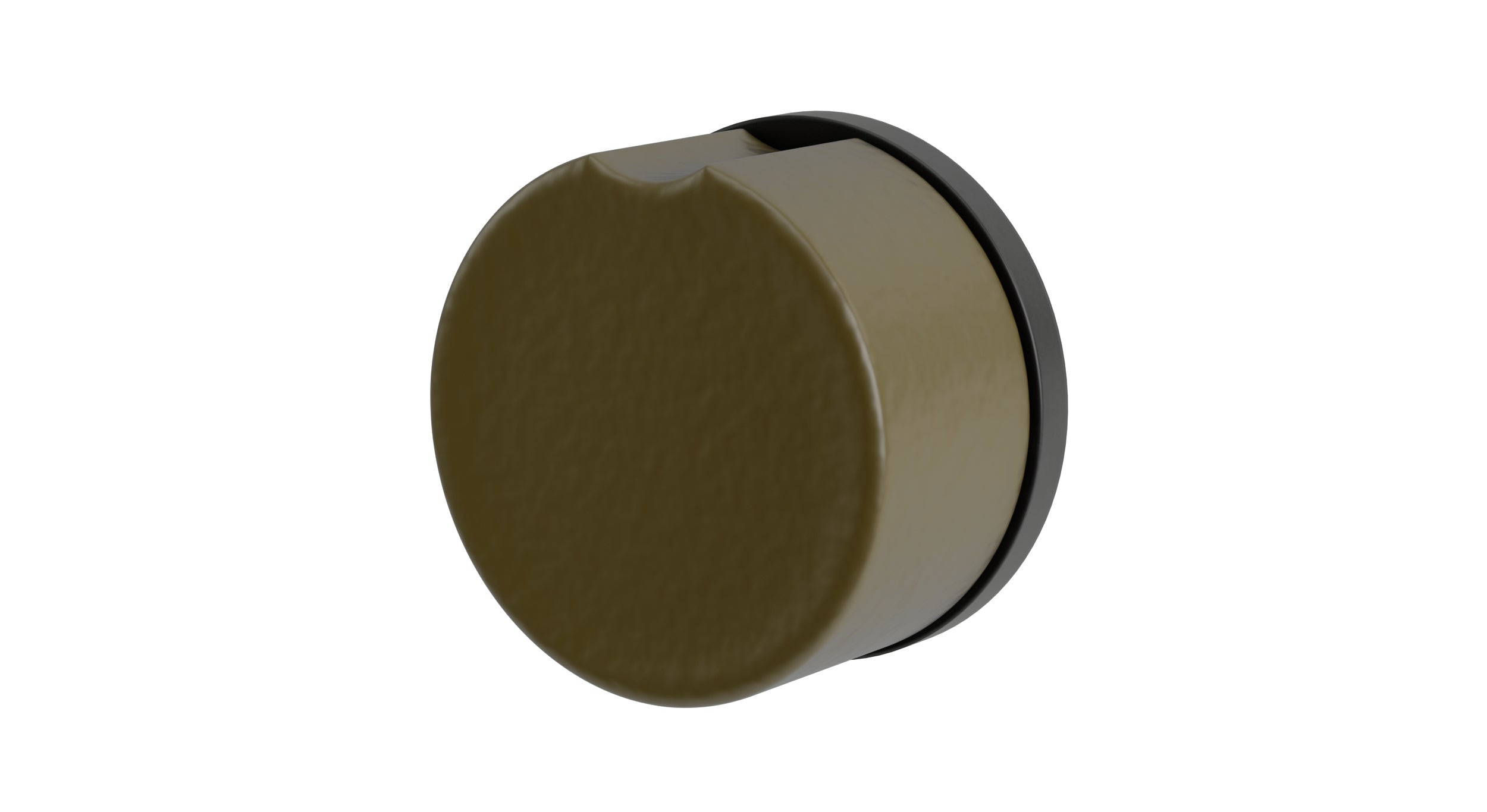 Foundry One Handle Wall Mount Diverter/Volume Control Shower Trim with Groove Ceramic Knob Handle in Oil Rubbed Bronze