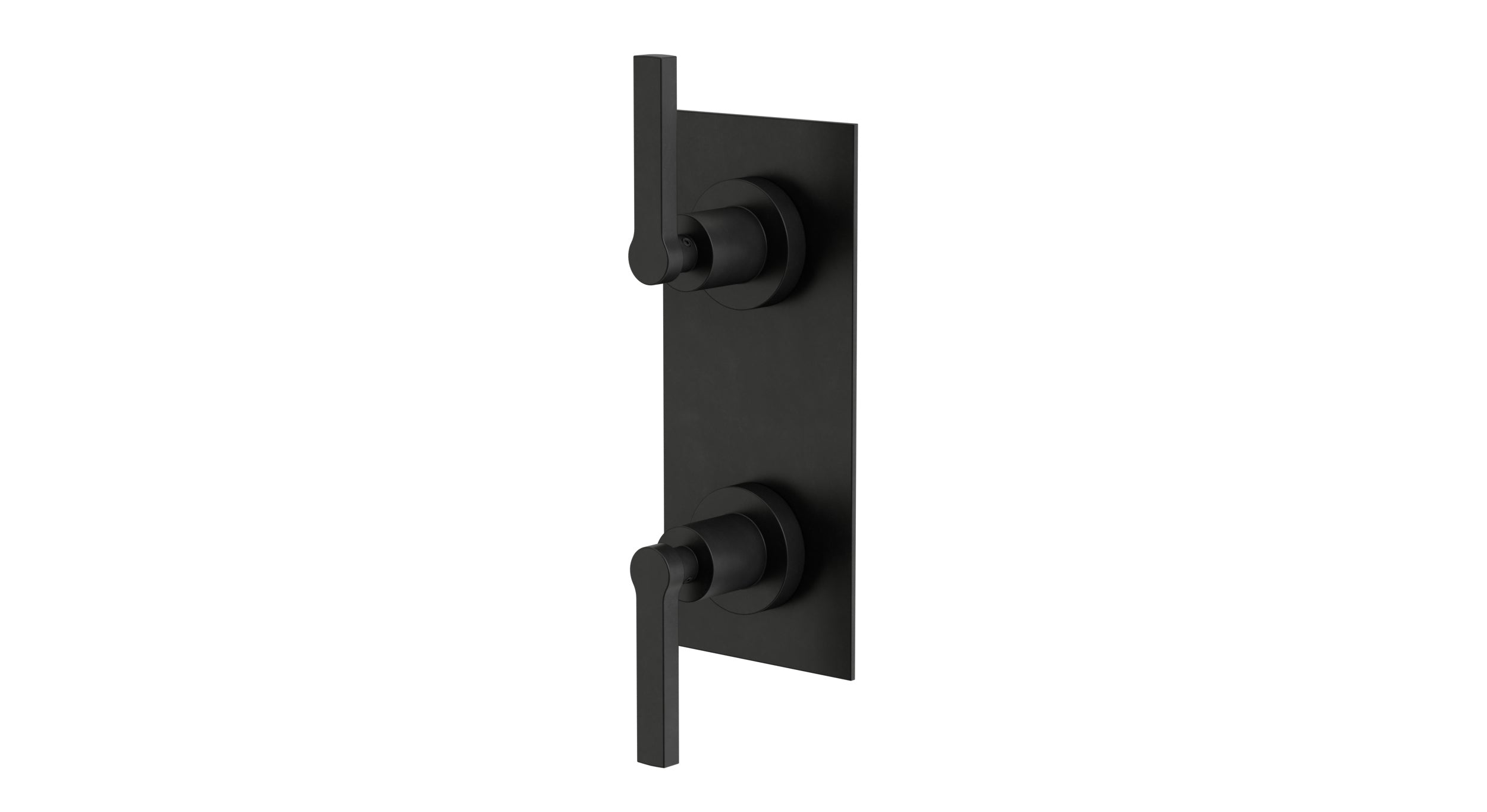 Flatiron Two Handle Wall Mount Shower Trim with Linear Lever Handles in Oil Rubbed Bronze