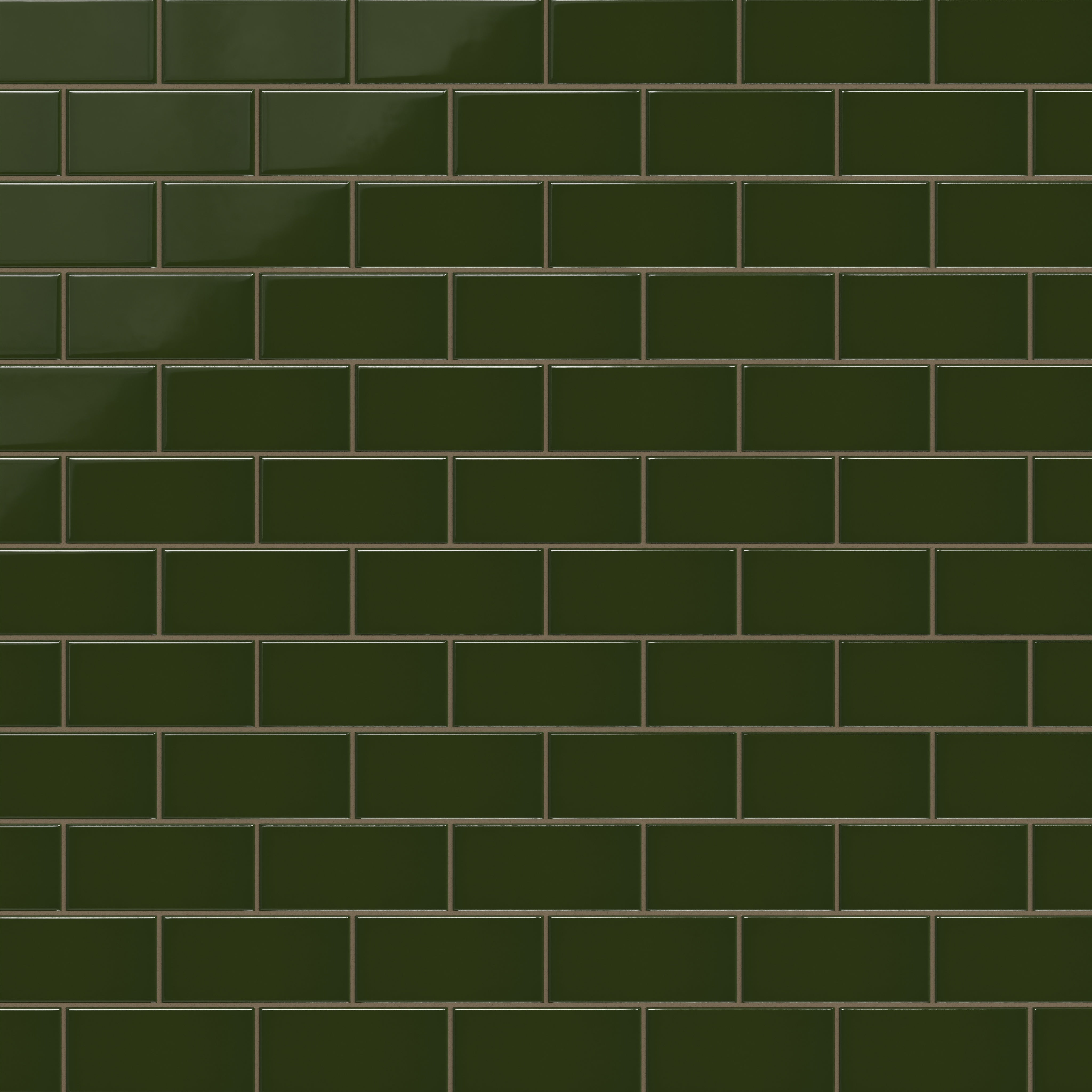 3x6 Natural Press Ceramic Tile in Green Apatite Gloss