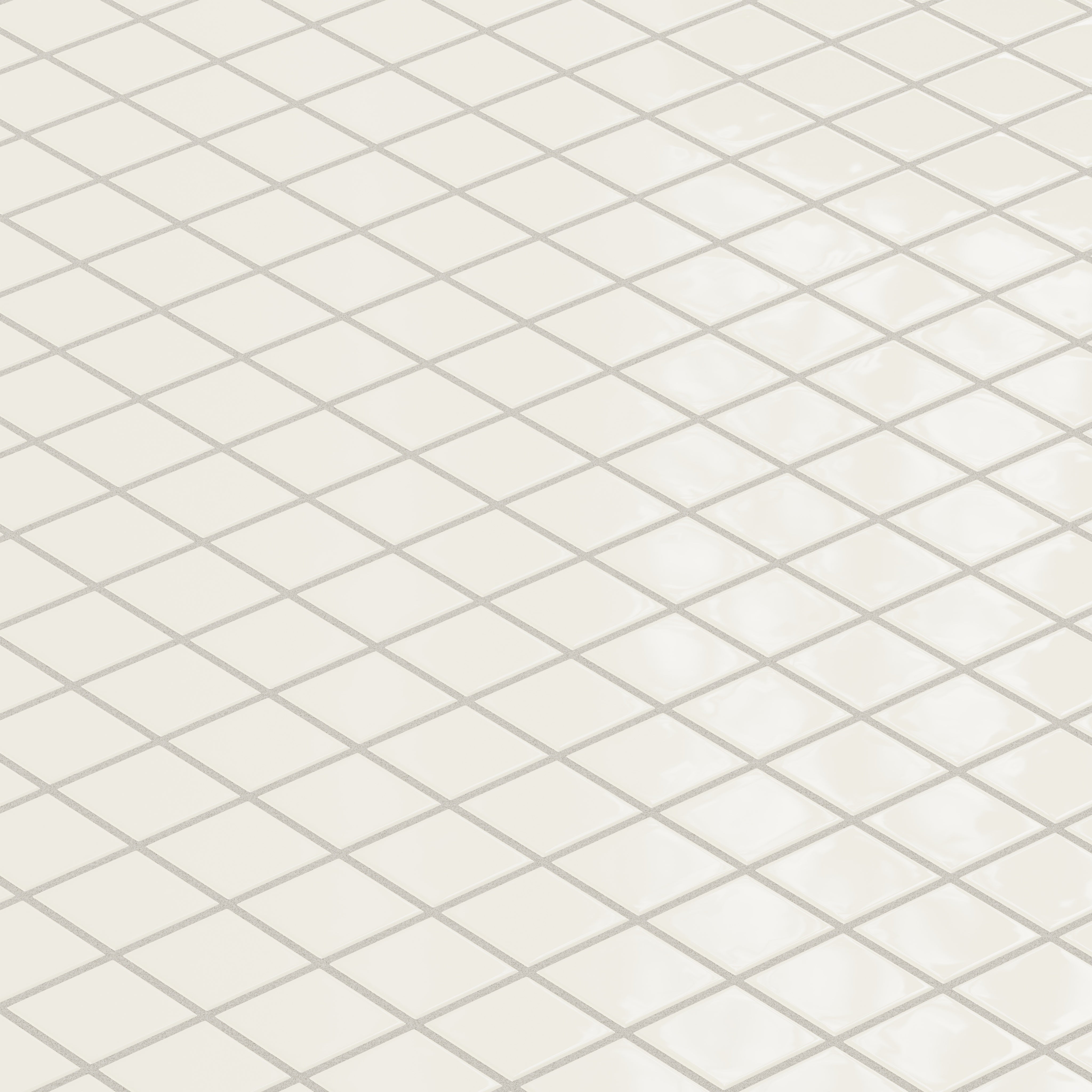 2x2 Straight Set Sheeted Natural Press Ceramic Mosaic Tile in Salt Creek Gloss