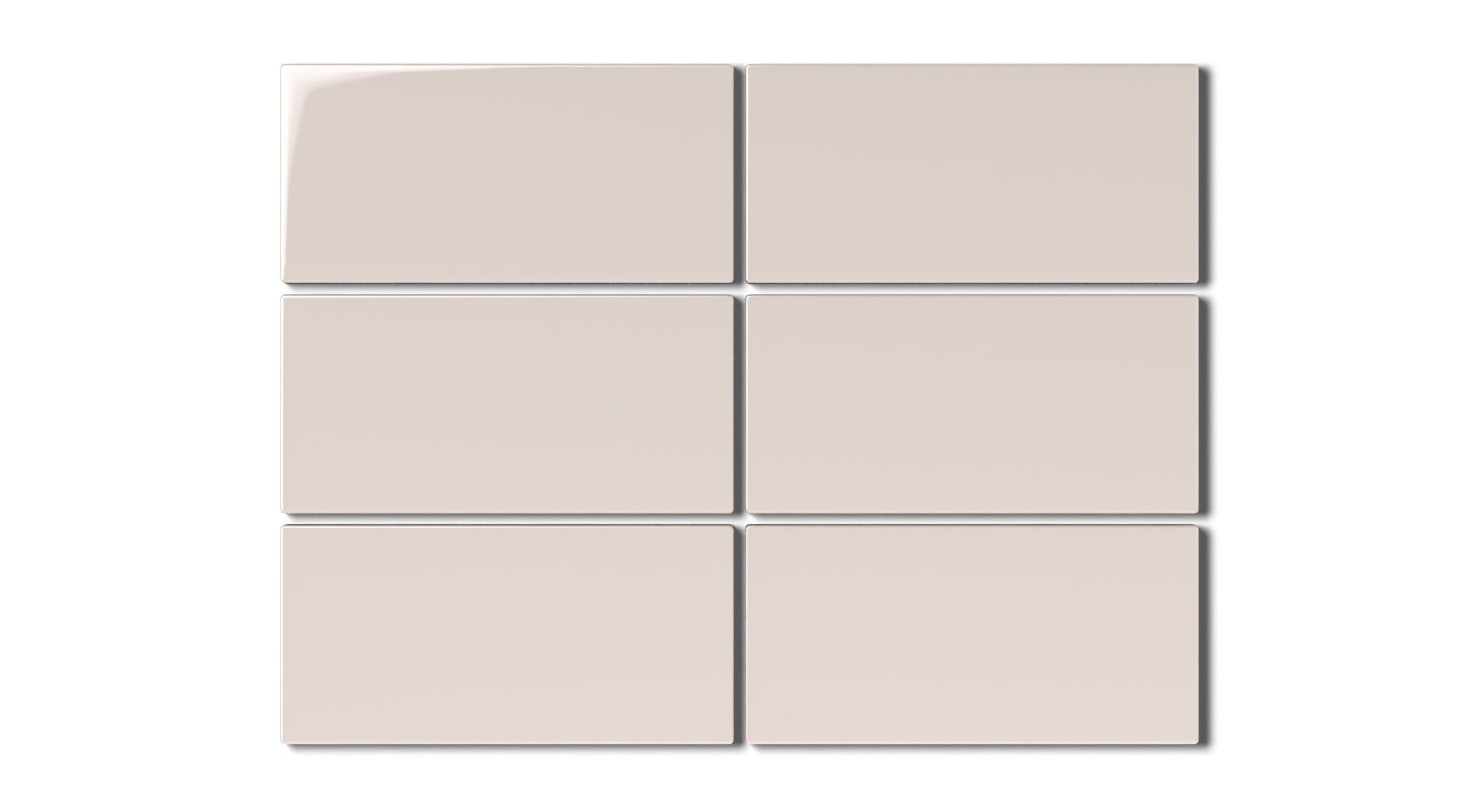 3x6 Natural Press Ceramic Tile in Tyrian Purple Gloss