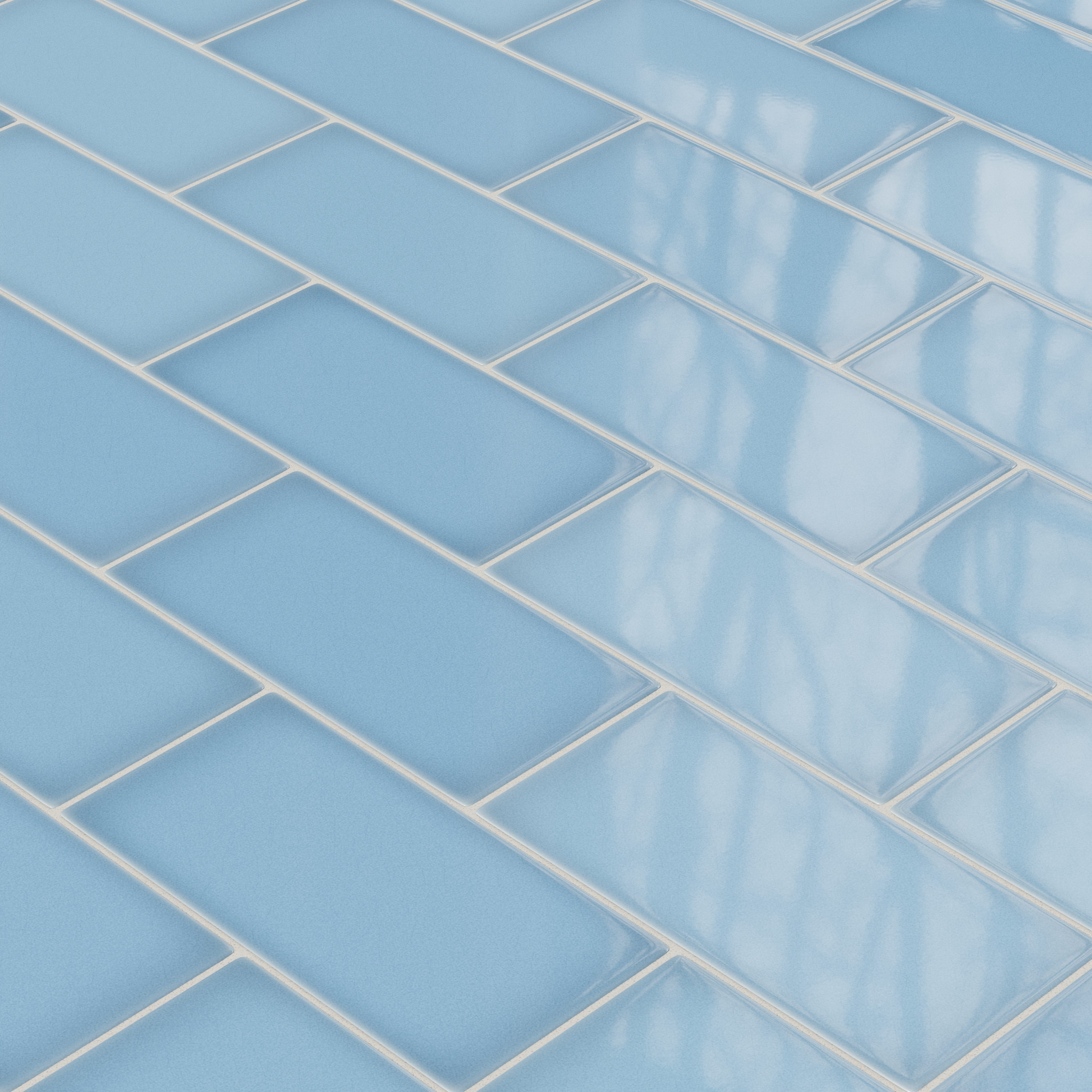 6x12 Original Ceramic Tile in Caribbean Sea Gloss