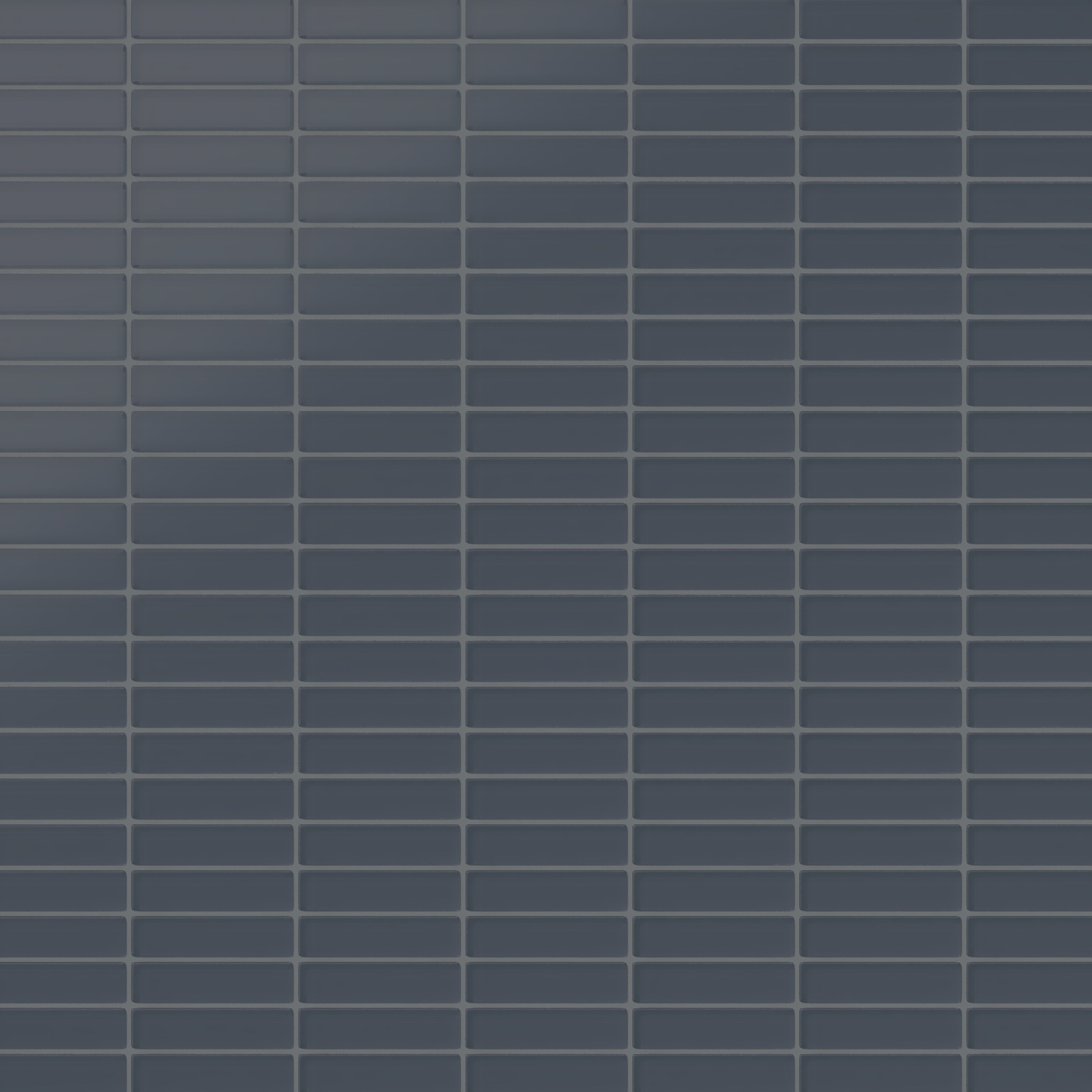 1x4 Straight Set Sheeted Glass Mosaic Tile in Junco Matte