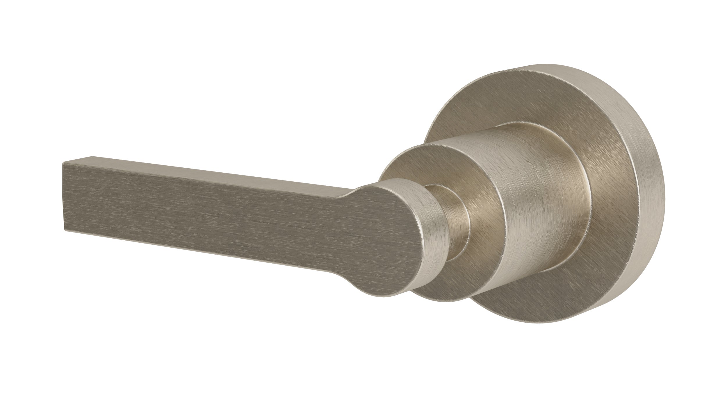 Flatiron One Handle Wall Mount Diverter/Volume Control Shower Trim with Linear Lever Handle in Satin Nickel