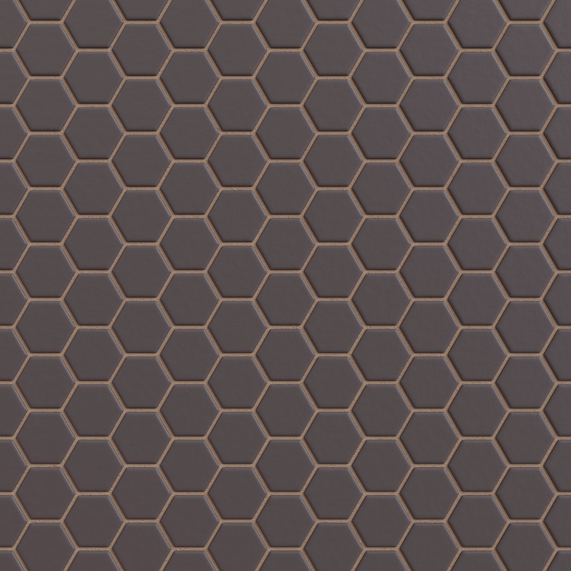 1" Hexagon Sheeted Original Ceramic Mosaic Tile in Kalamata Matte