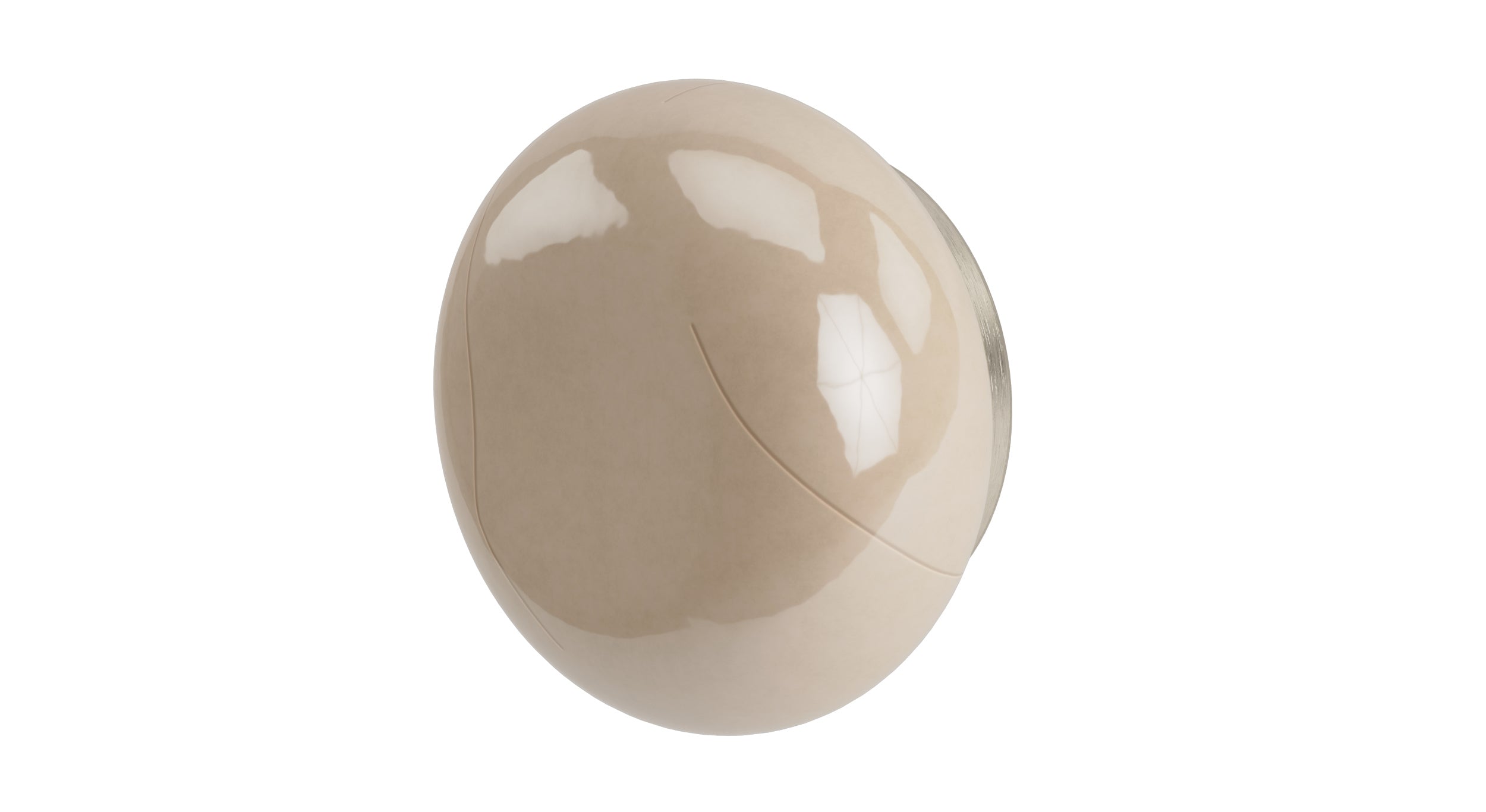 Foundry One Handle Wall Mount Diverter/Volume Control Shower Trim with Pebble Ceramic Knob Handle in Satin Nickel