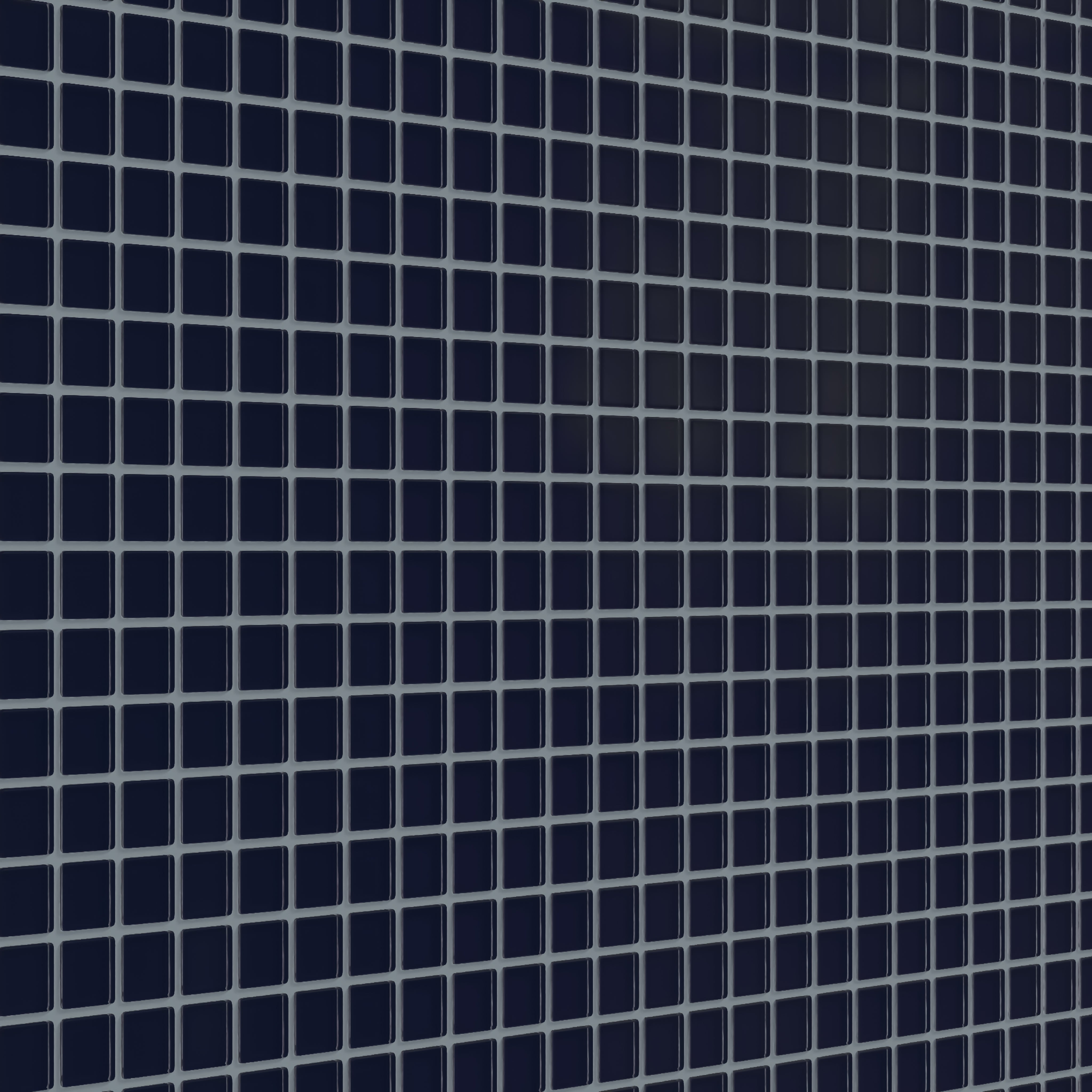 1x1 Straight Set Sheeted Glass Mosaic Tile in Barn Swallow Matte