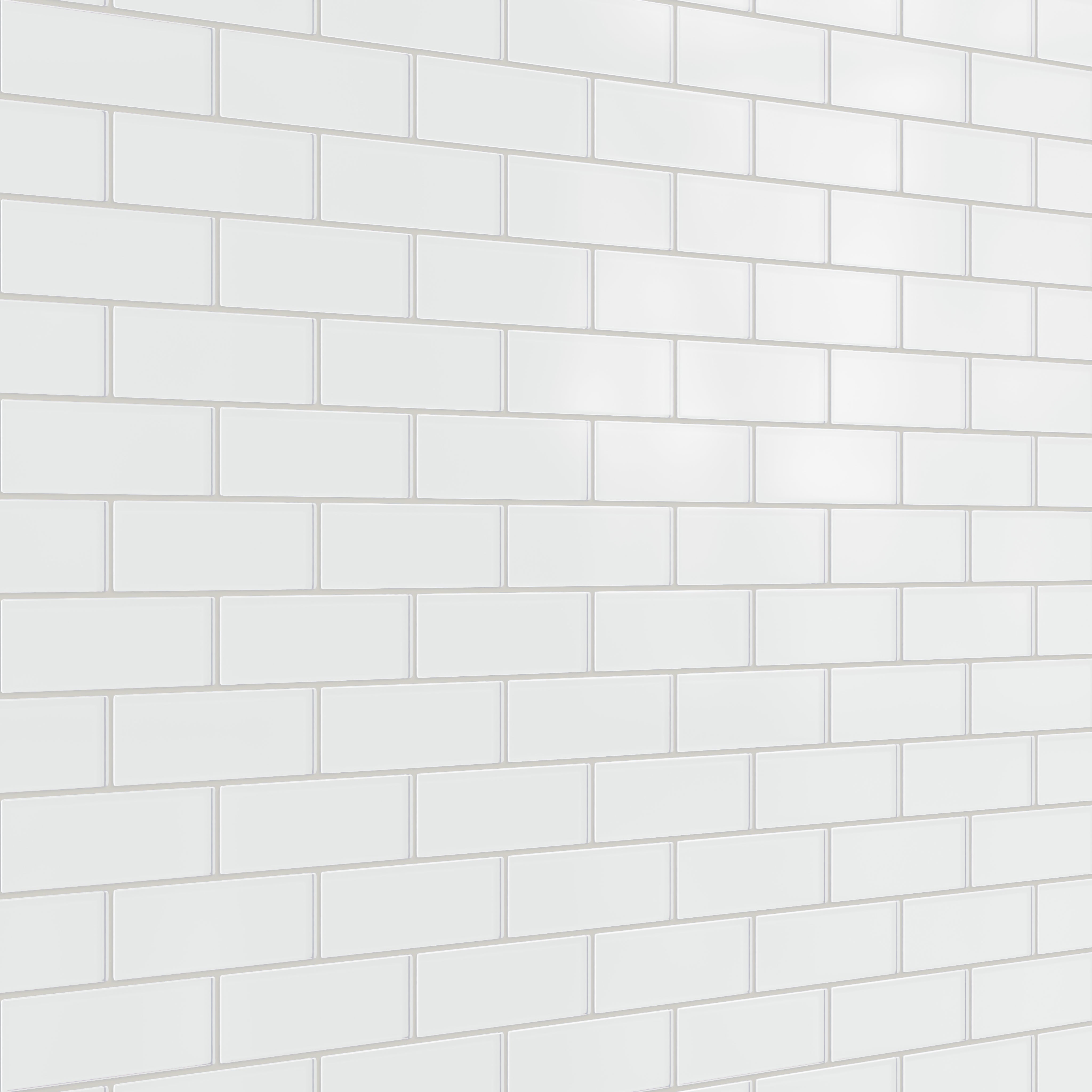 2x6 Glass Tile in Egret Matte