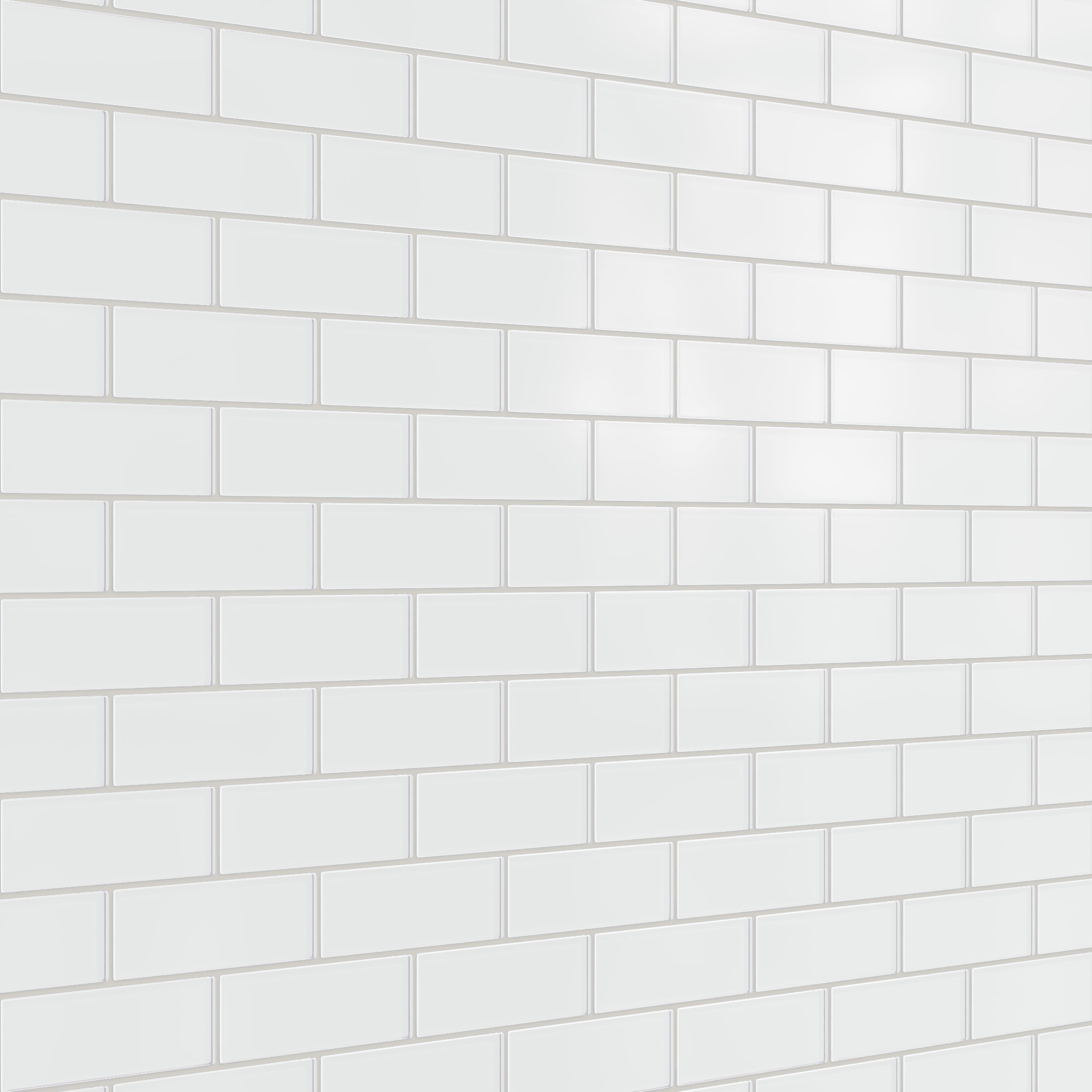 Quick Ship 2x6 Glass Tile in Egret Matte