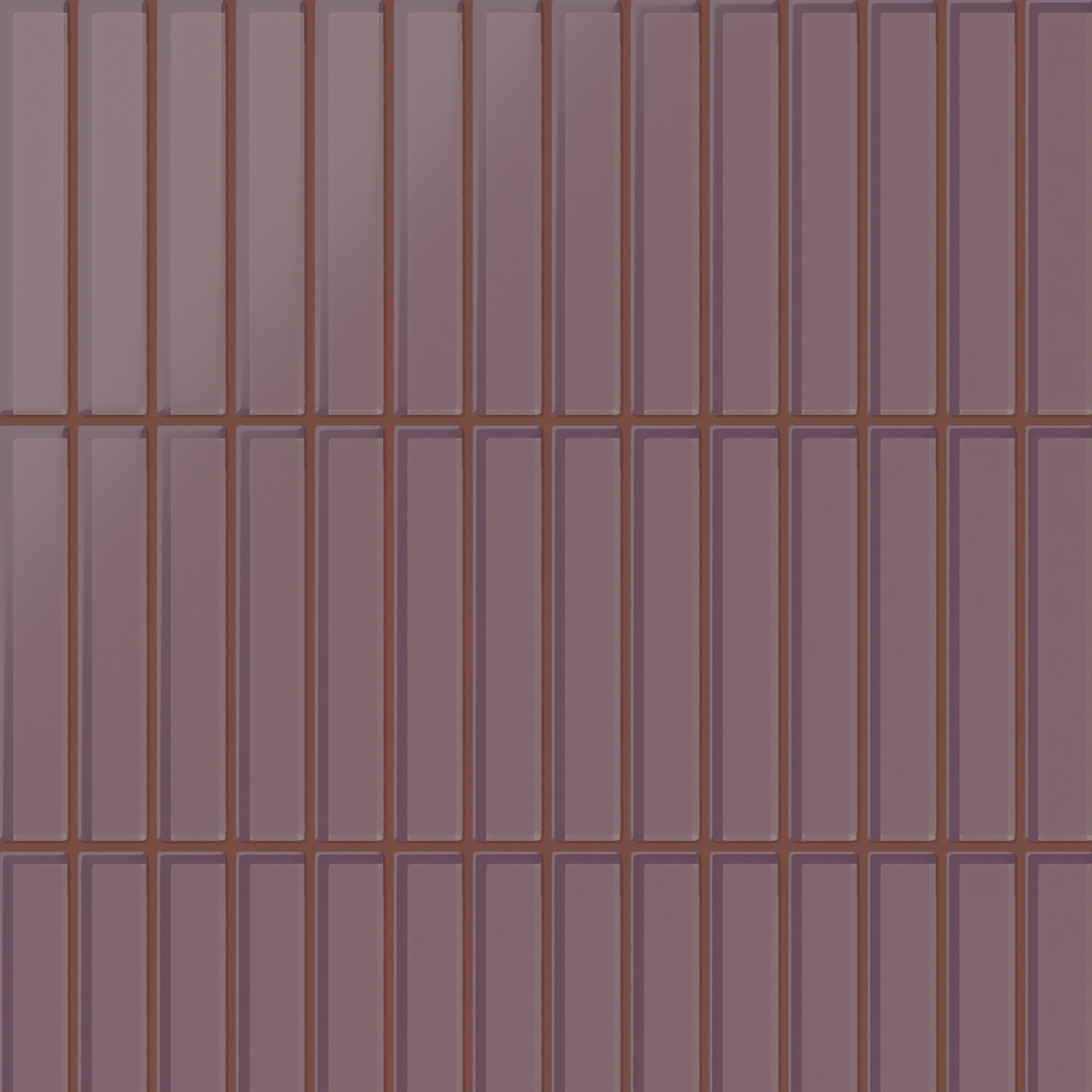 1x6 Straight Set Sheeted Glass Mosaic Tile in Crane Matte