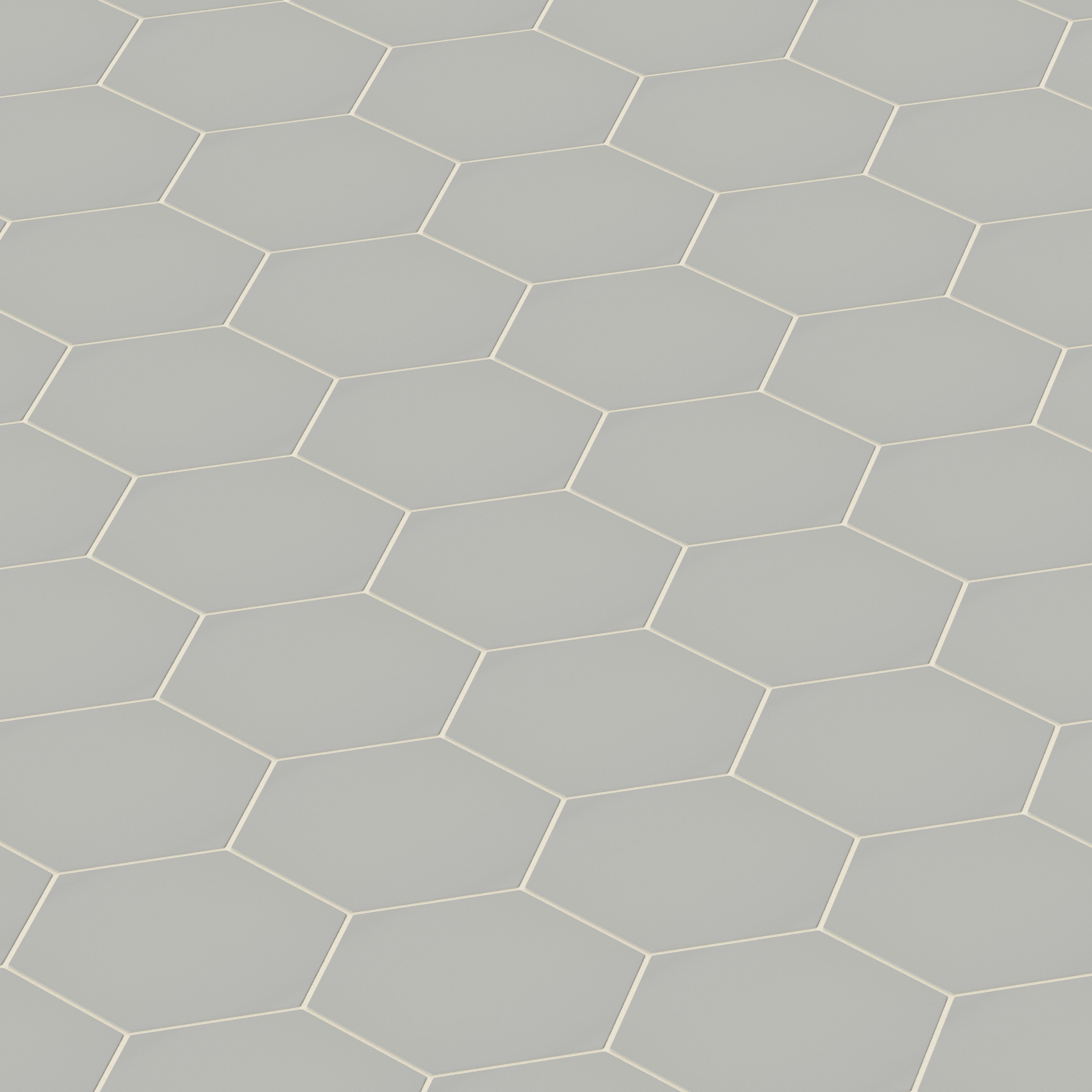 8" Hexagon Natural Press Ceramic Tile in Puget Sound Matte