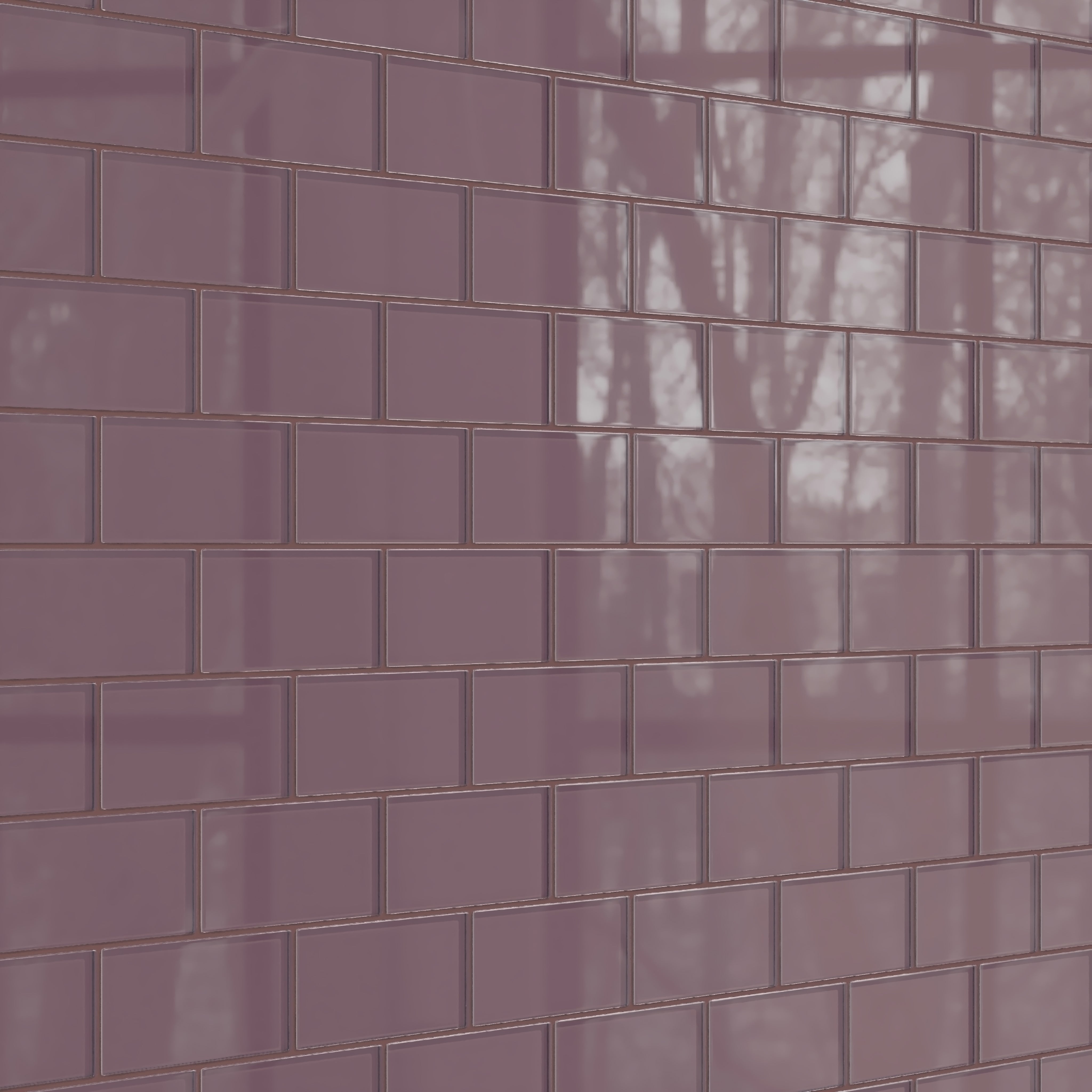 3x6 Glass Tile in Crane Gloss