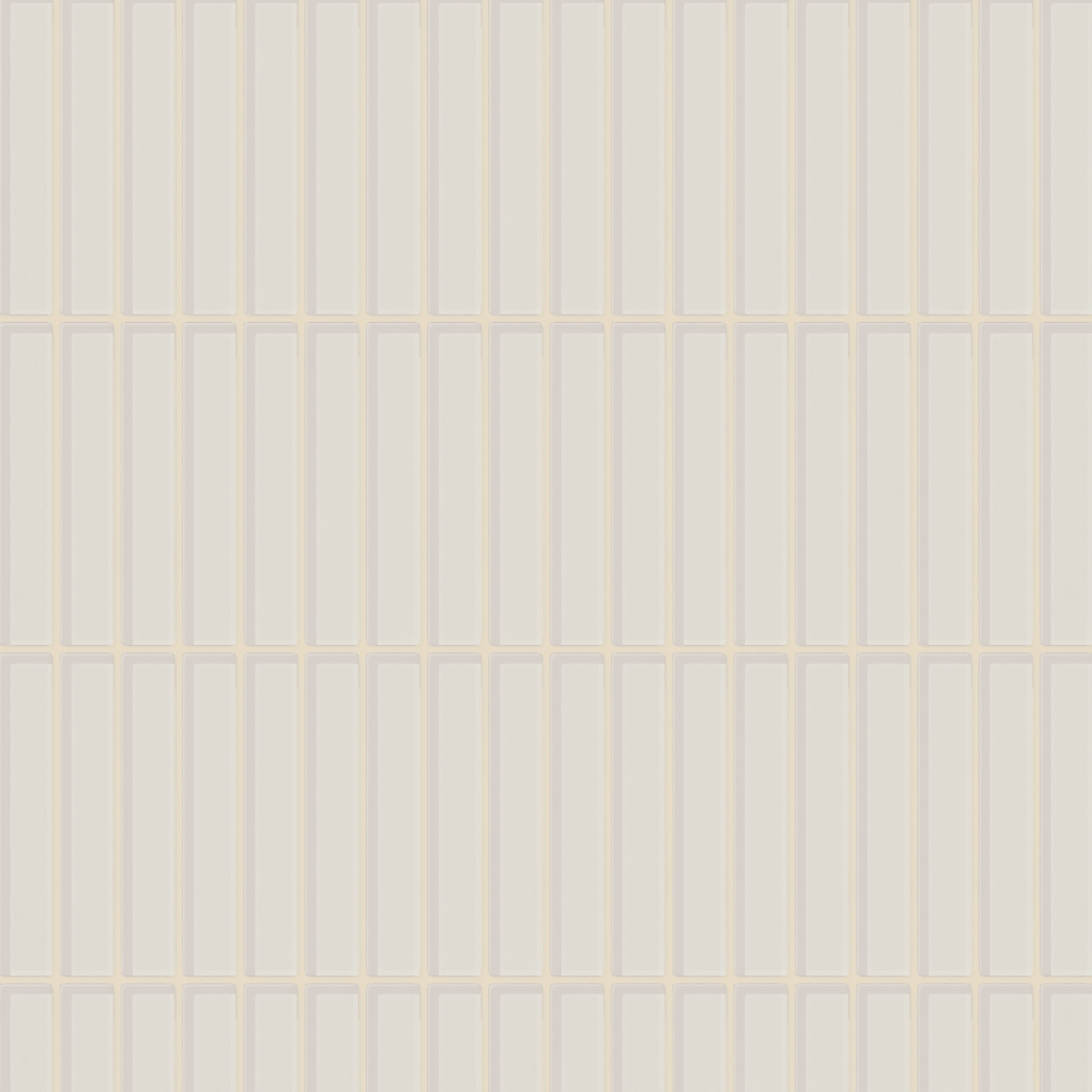 1x6 Straight Set Sheeted Glass Mosaic Tile in Dove Gloss