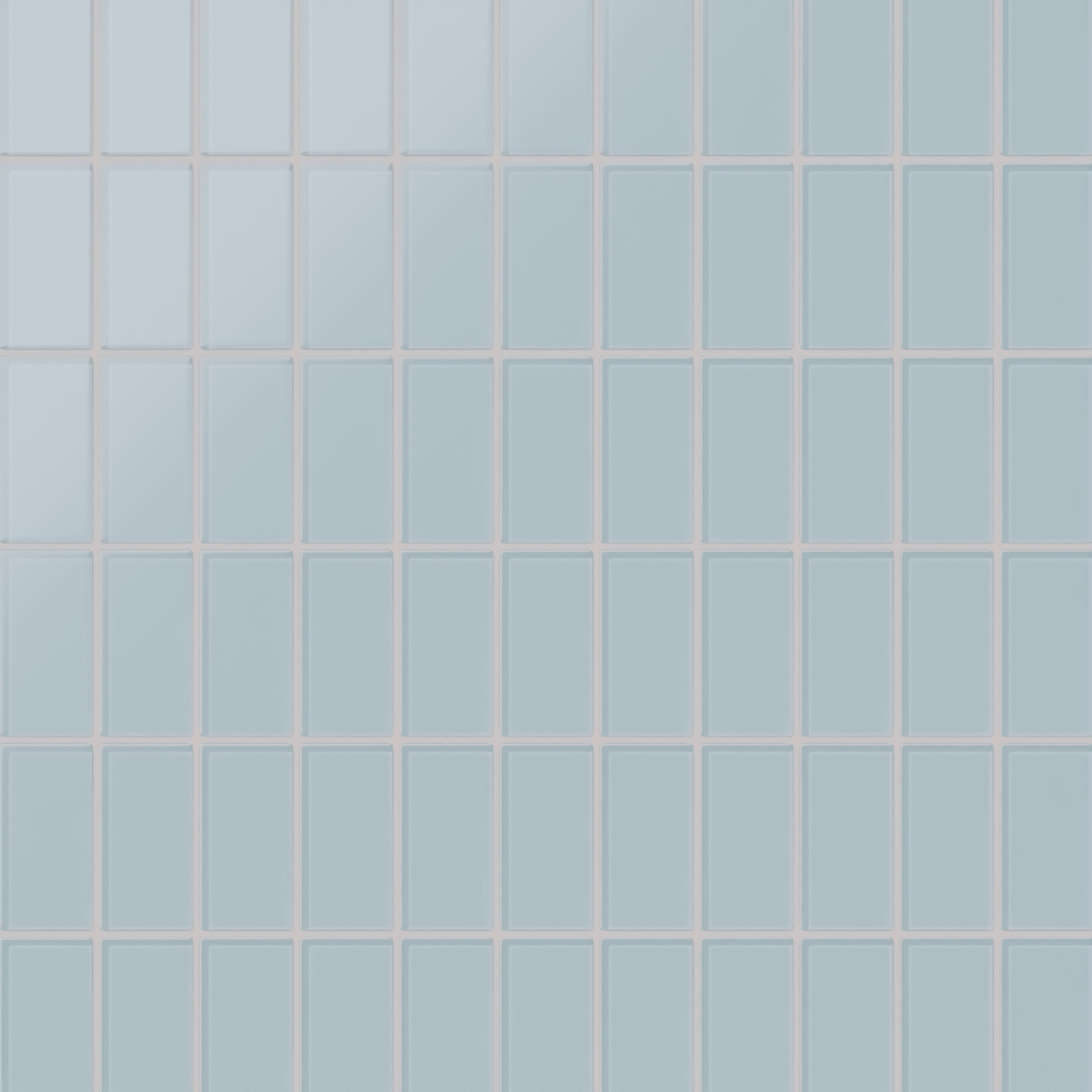 2x4 Straight Set Sheeted Glass Mosaic Tile in Partridge Matte