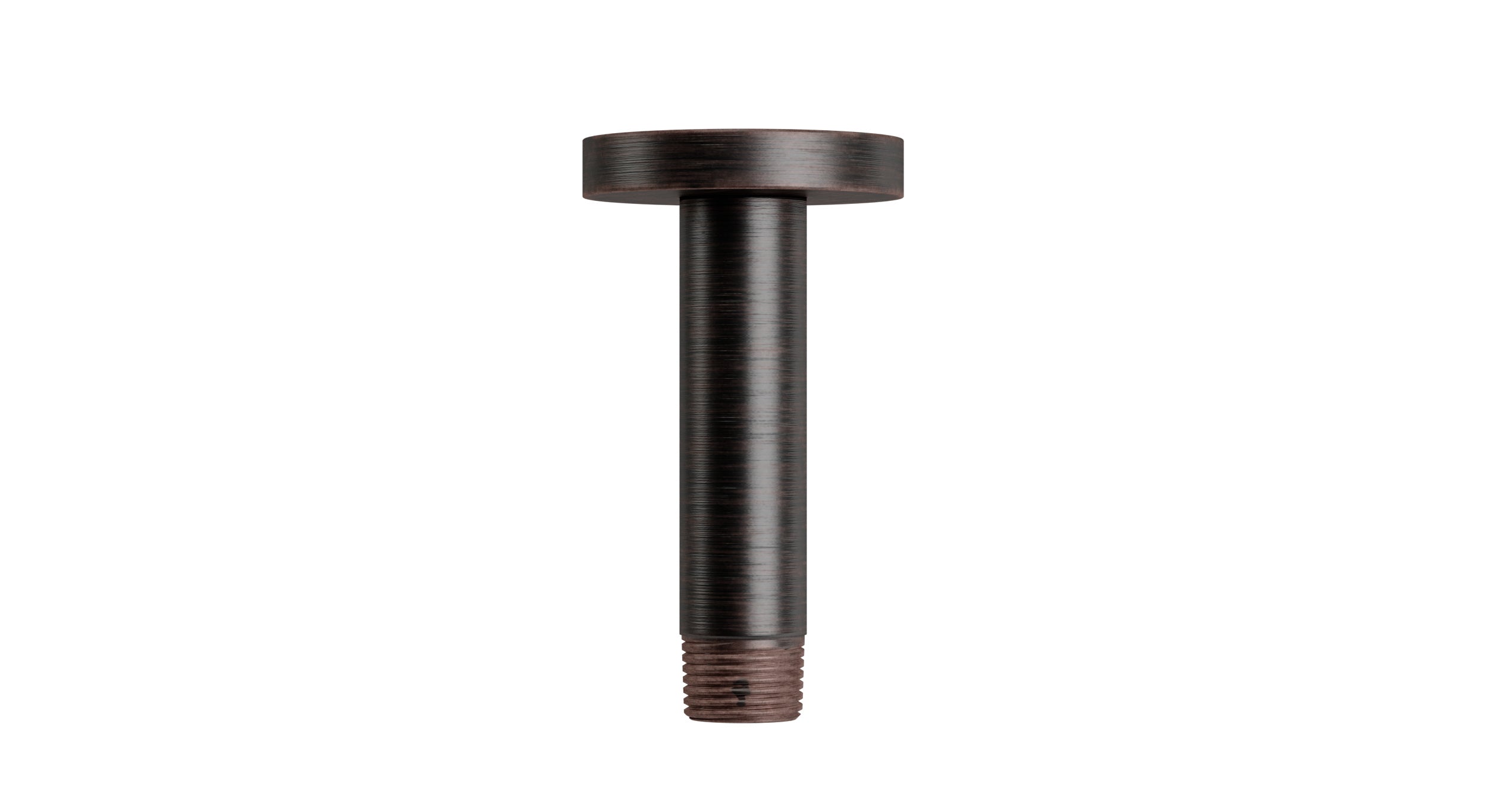 Contour & Foundry 4" Straight Shower Arm with Flange in Antique Bronze