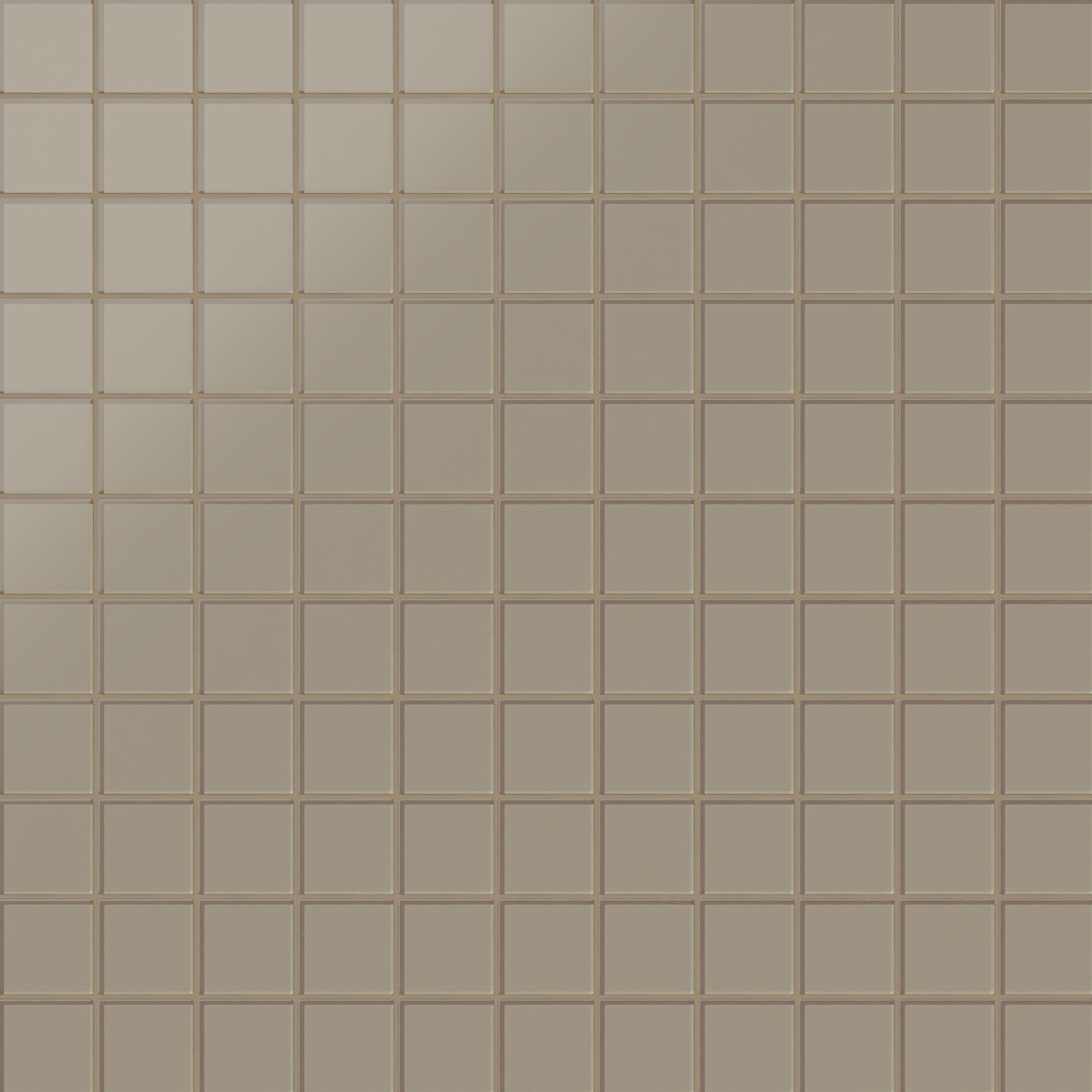 3x3 Straight Set Sheeted Glass Mosaic Tile in Quail Matte