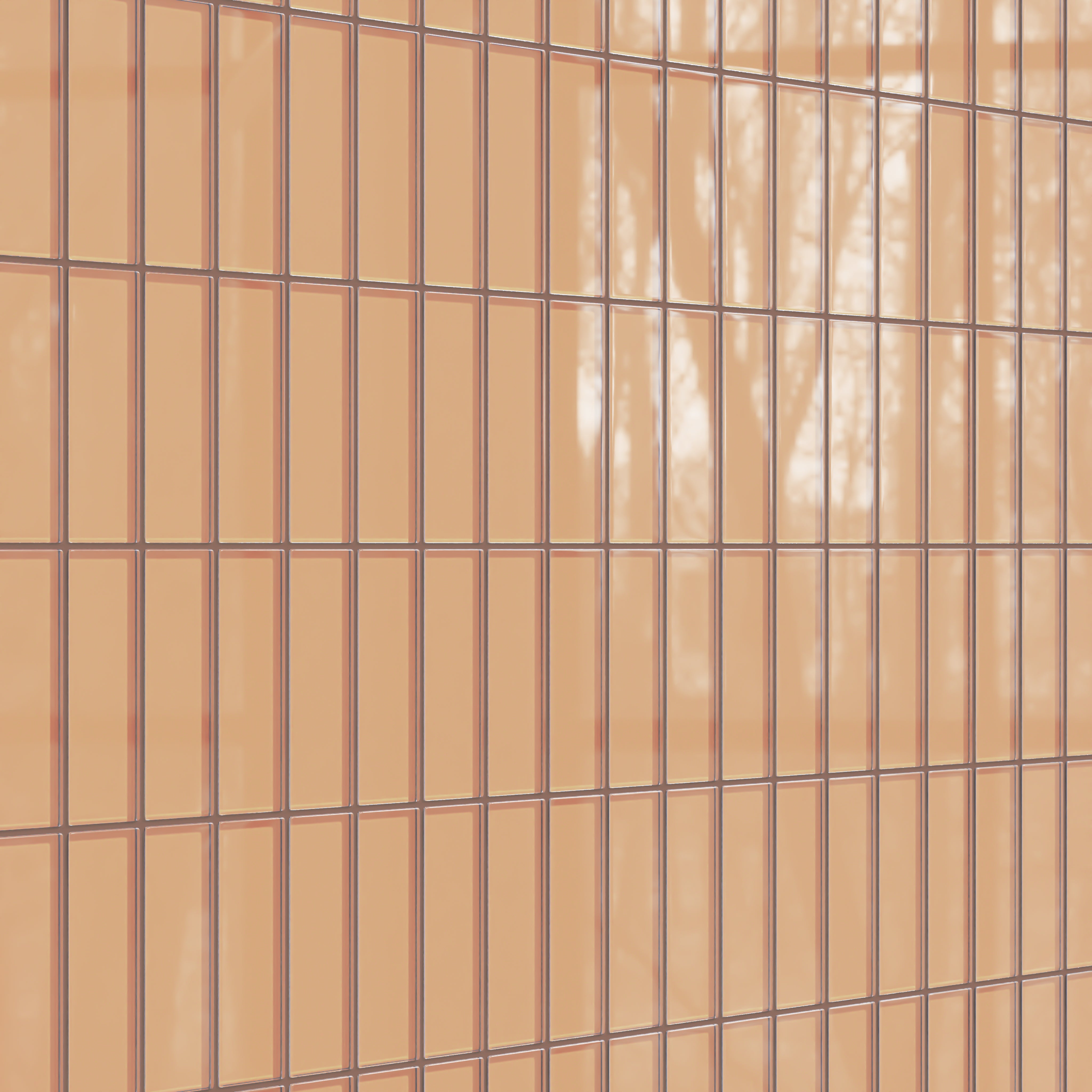2x6 Glass Tile in Carolina Wren Gloss