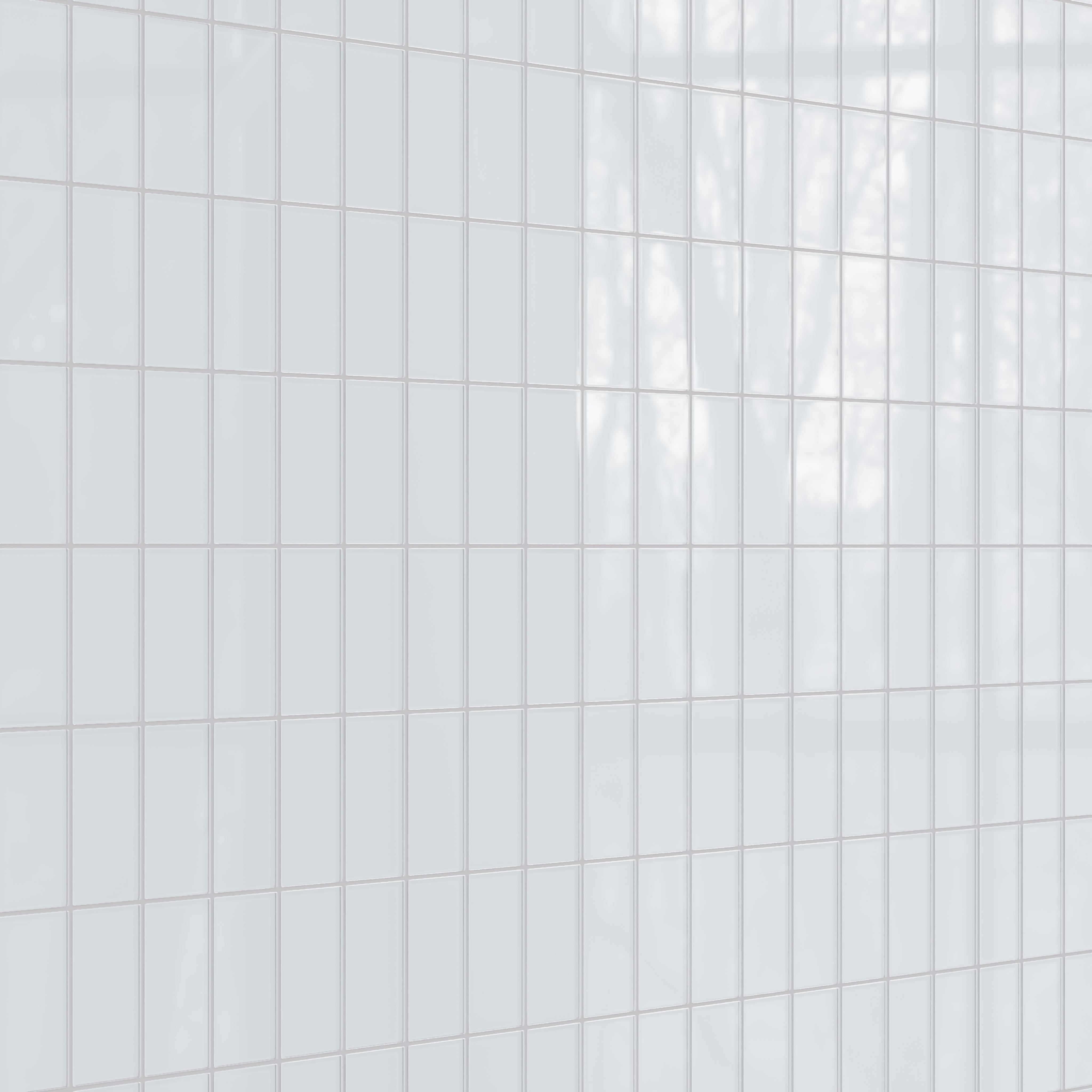 3x6 Glass Tile in Snowy Owl Gloss