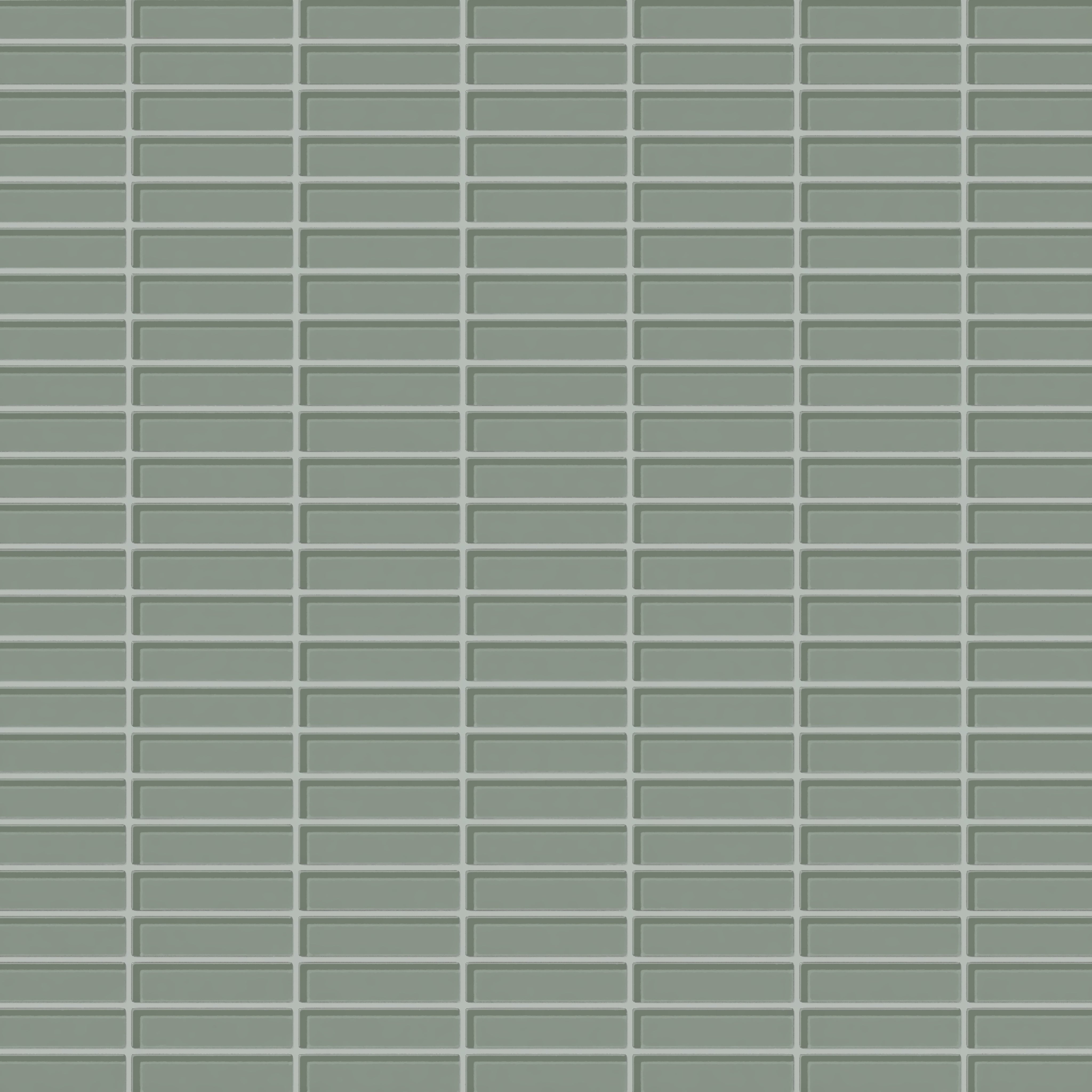 1x4 Straight Set Sheeted Glass Mosaic Tile in Hummingbird Gloss