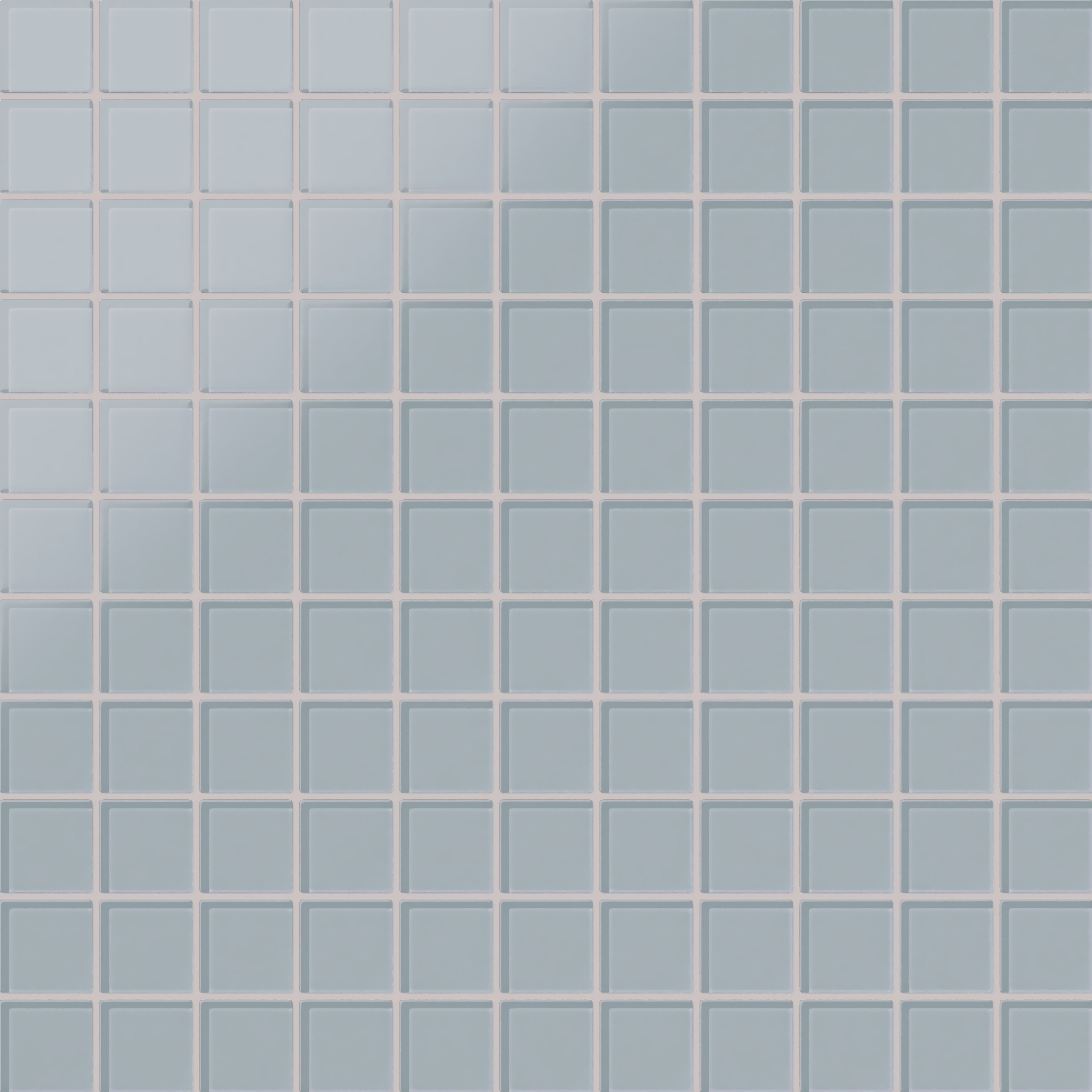 2x2 Straight Set Sheeted Glass Mosaic Tile in Pinyon Jay Matte