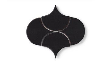 Ogee Drop Original Ceramic Tile in Raven Matte
