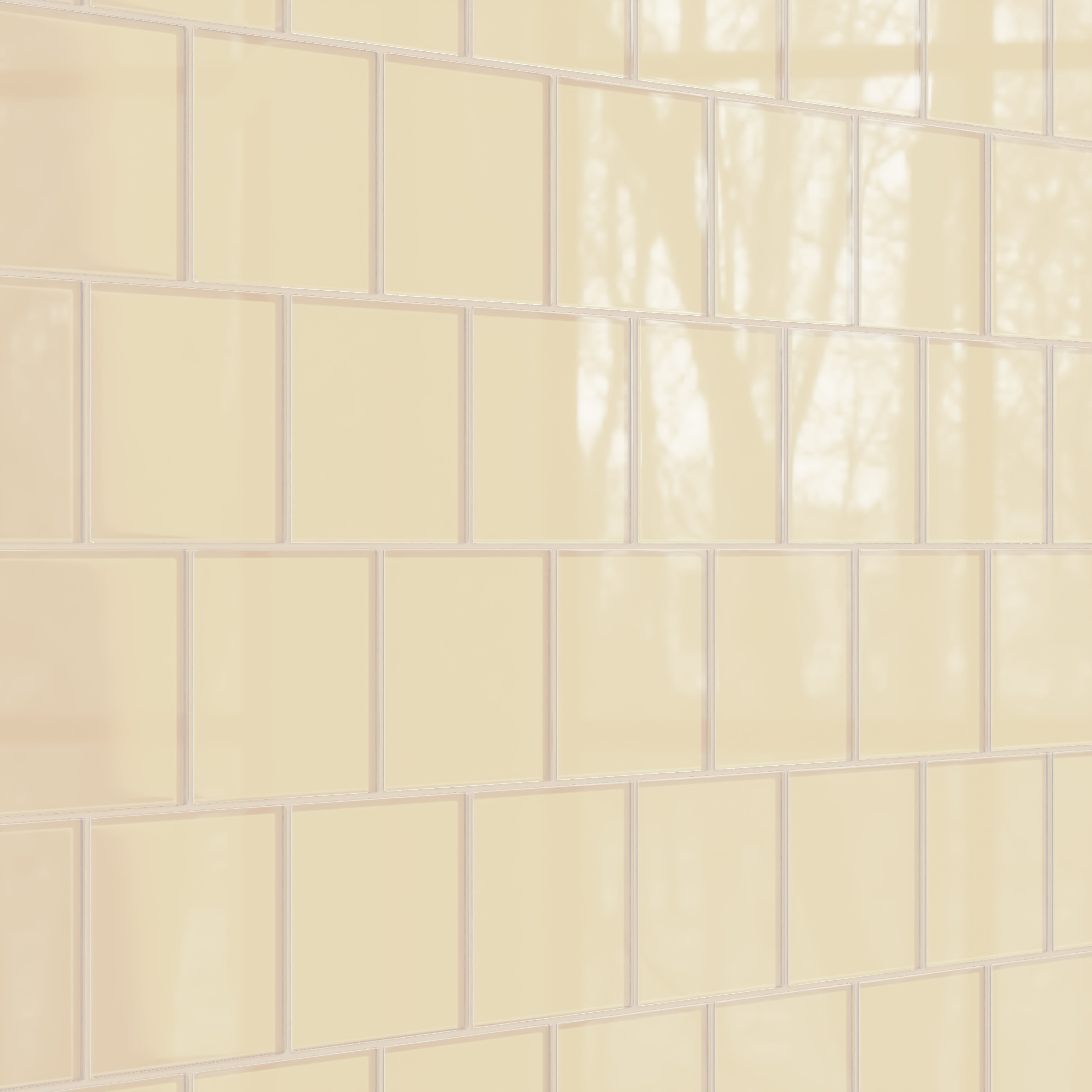 6x6 Glass Tile in Chickadee Gloss