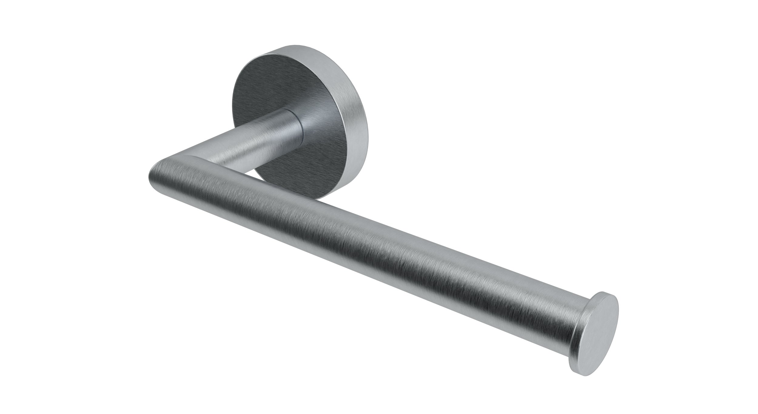 Contour Single Post Paper Holder in Satin Chrome