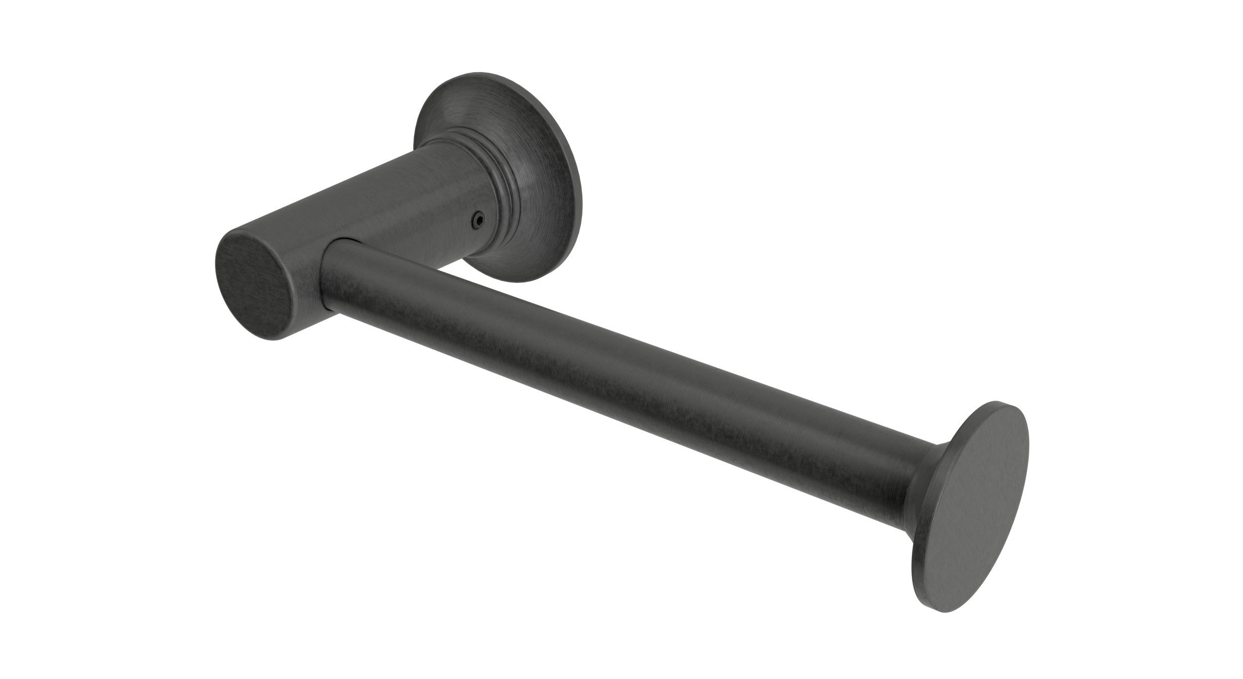 Emerson Single Post Paper Holder in Blackened Nickel