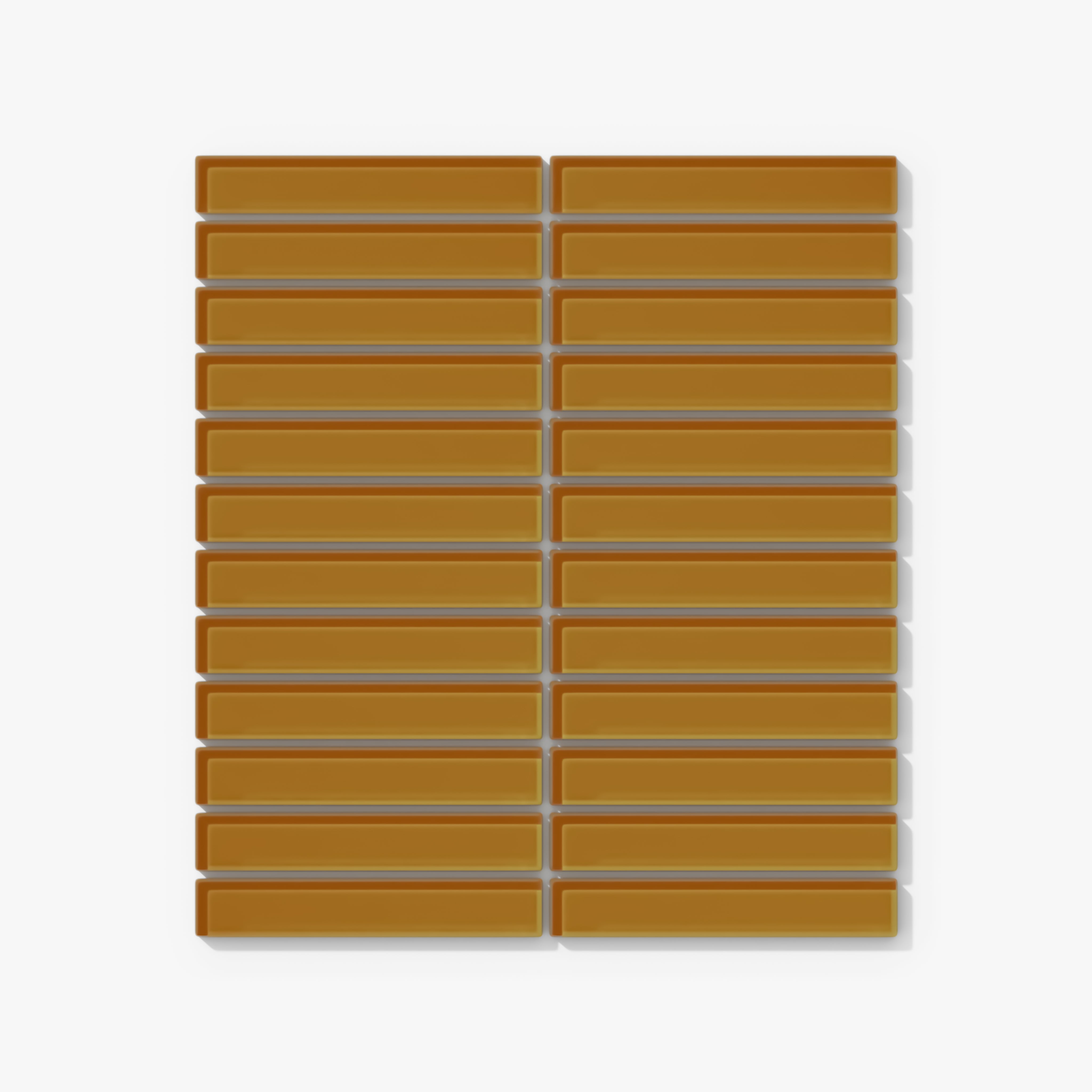 1x6 Straight Set Sheeted Glass Mosaic Tile in Falcon Gloss
