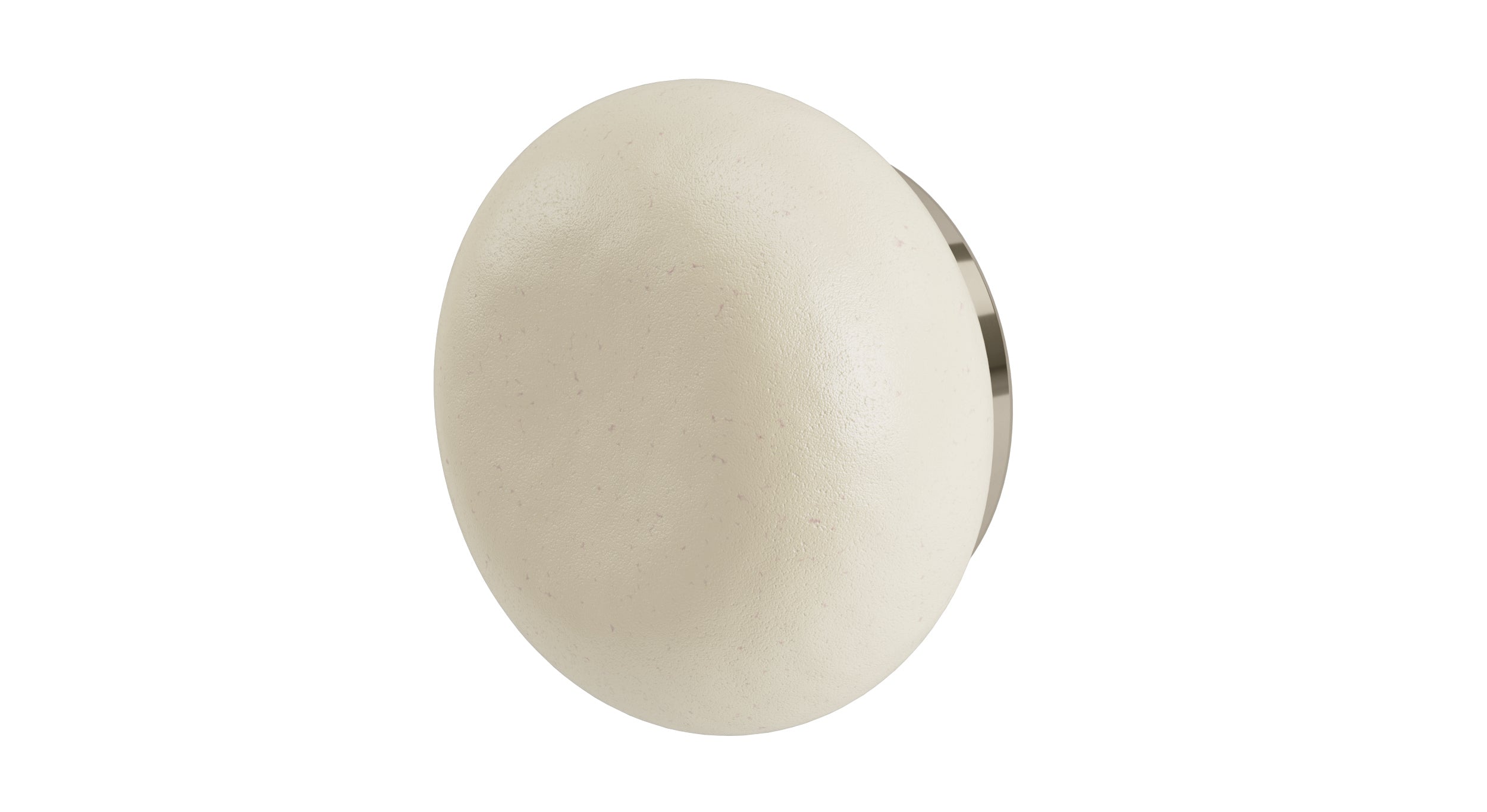 Foundry One Handle Wall Mount Diverter/Volume Control Shower Trim with Pebble Ceramic Knob Handle in Polished Nickel