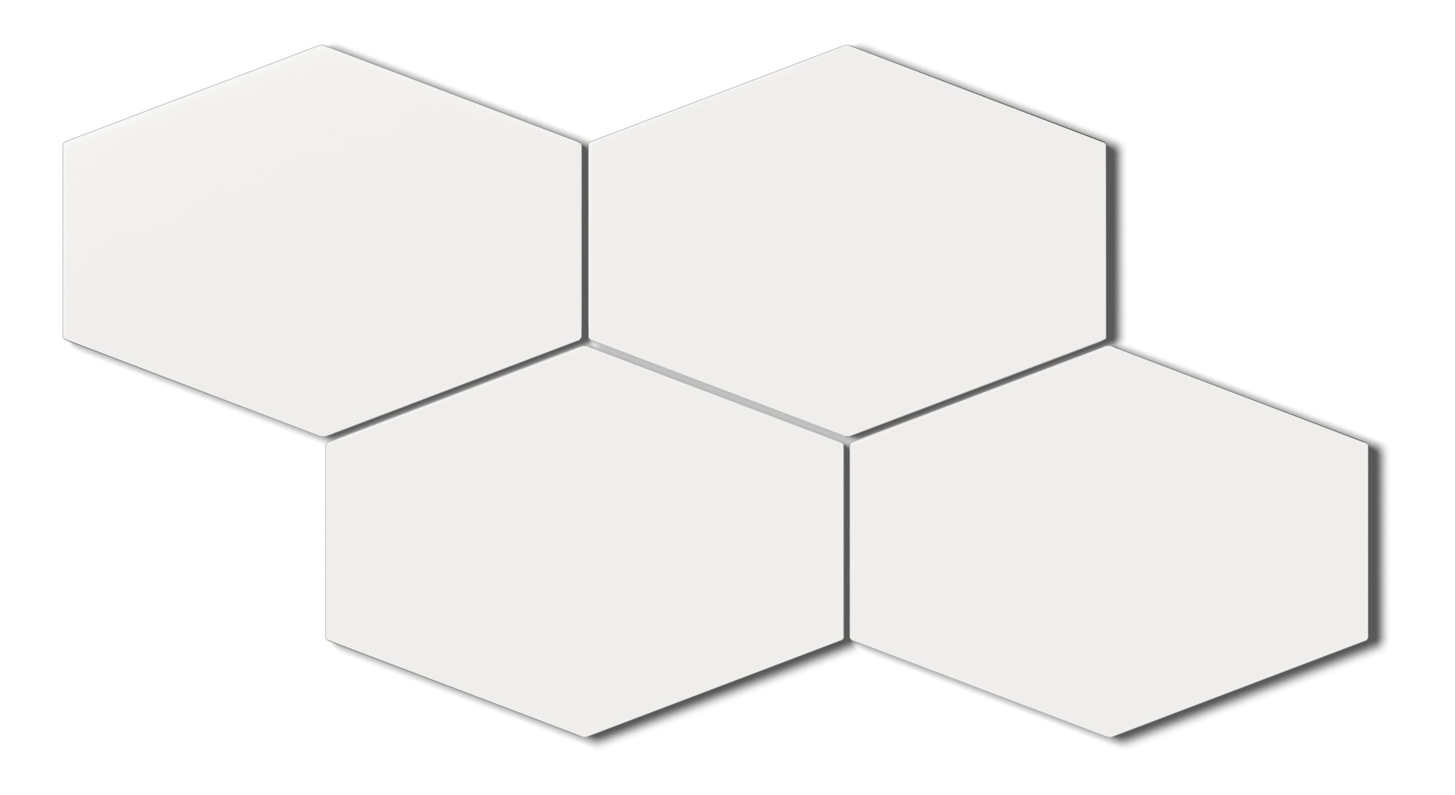 Elongated Hexagon Natural Press Ceramic Tile in Salt Creek Matte