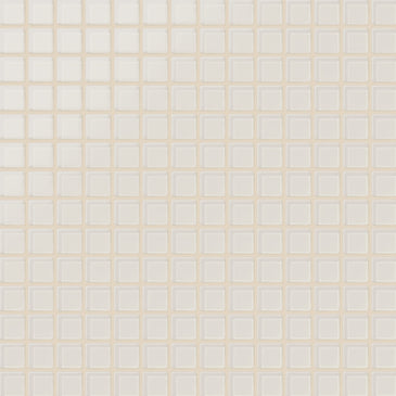 1x1 Straight Set Sheeted Glass Mosaic Tile in Dove Matte