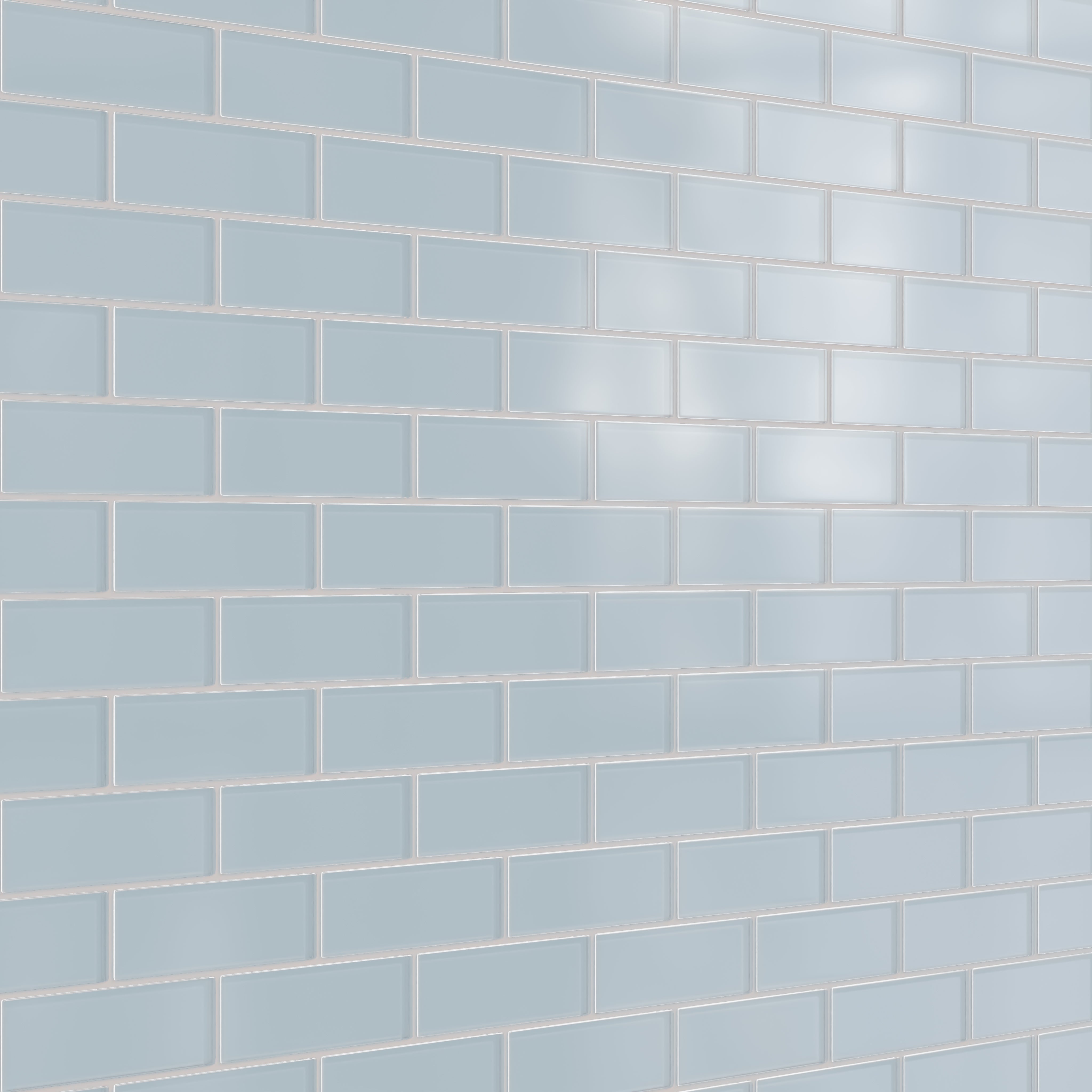 2x6 Glass Tile in Partridge Matte