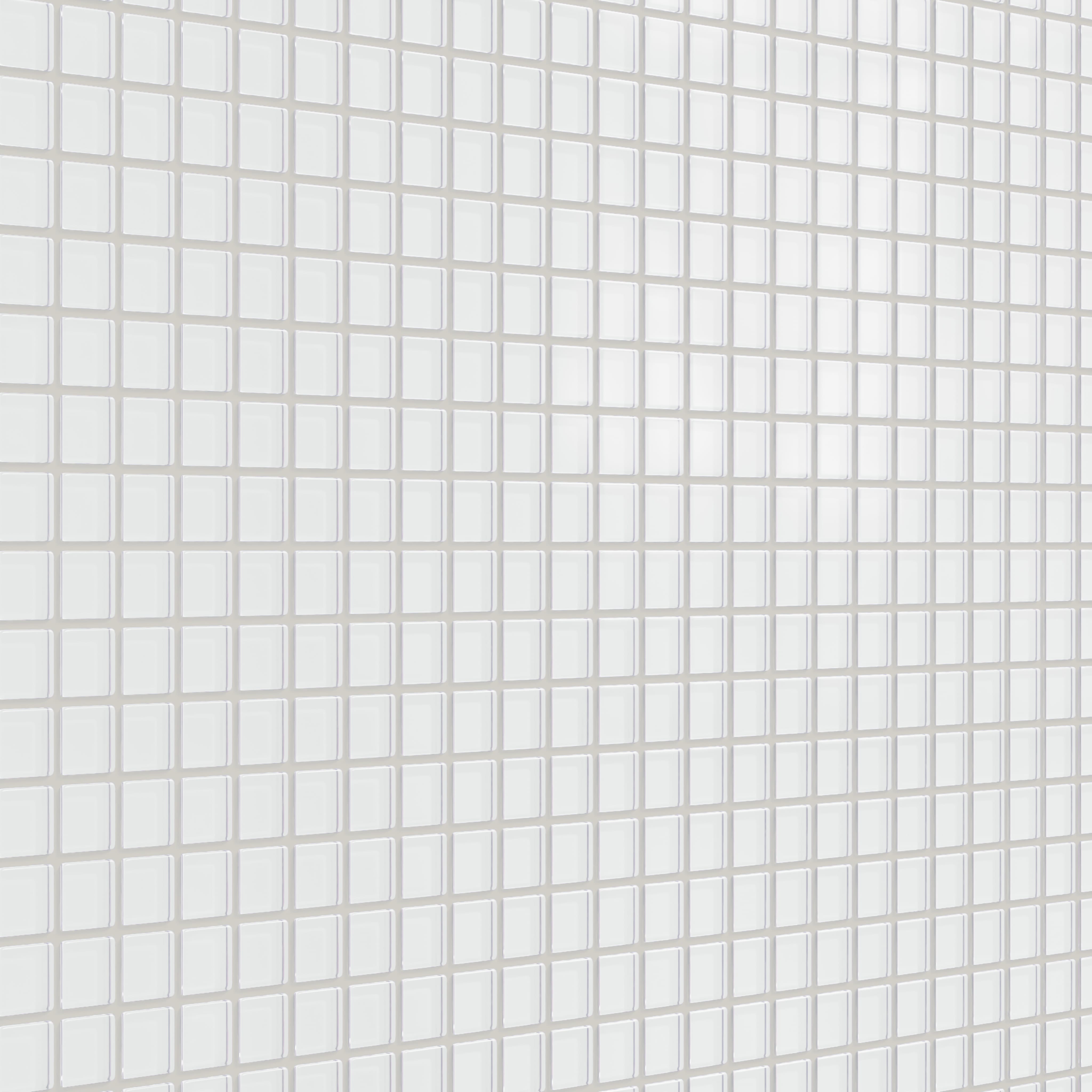Factory Sale 1x1 Straight Set Sheeted Glass Mosaic Tile in Egret Matte