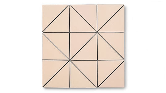 4" Triangle Original Ceramic Tile in Tumbleweed Matte