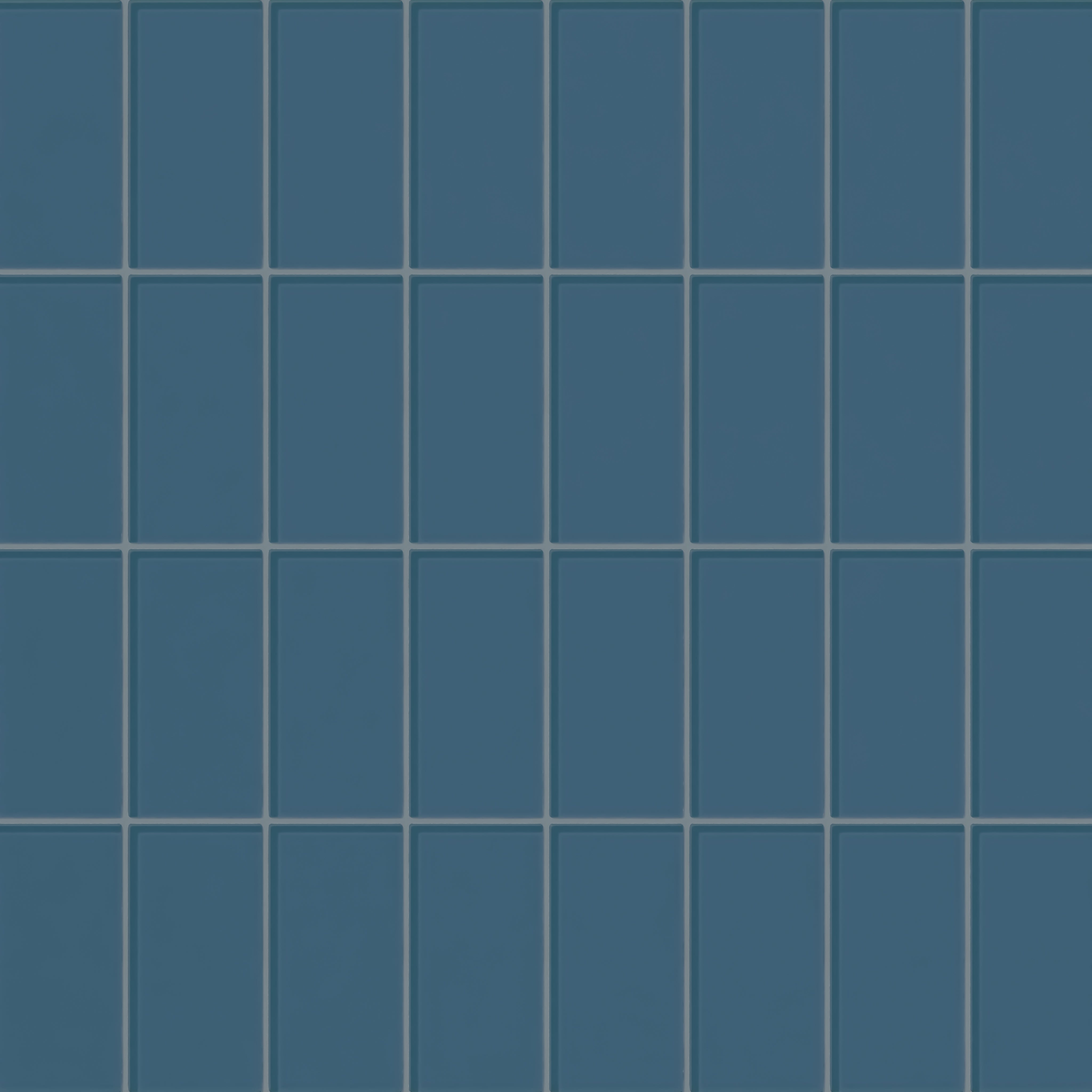 3x6 Glass Tile in Blue Jay Gloss