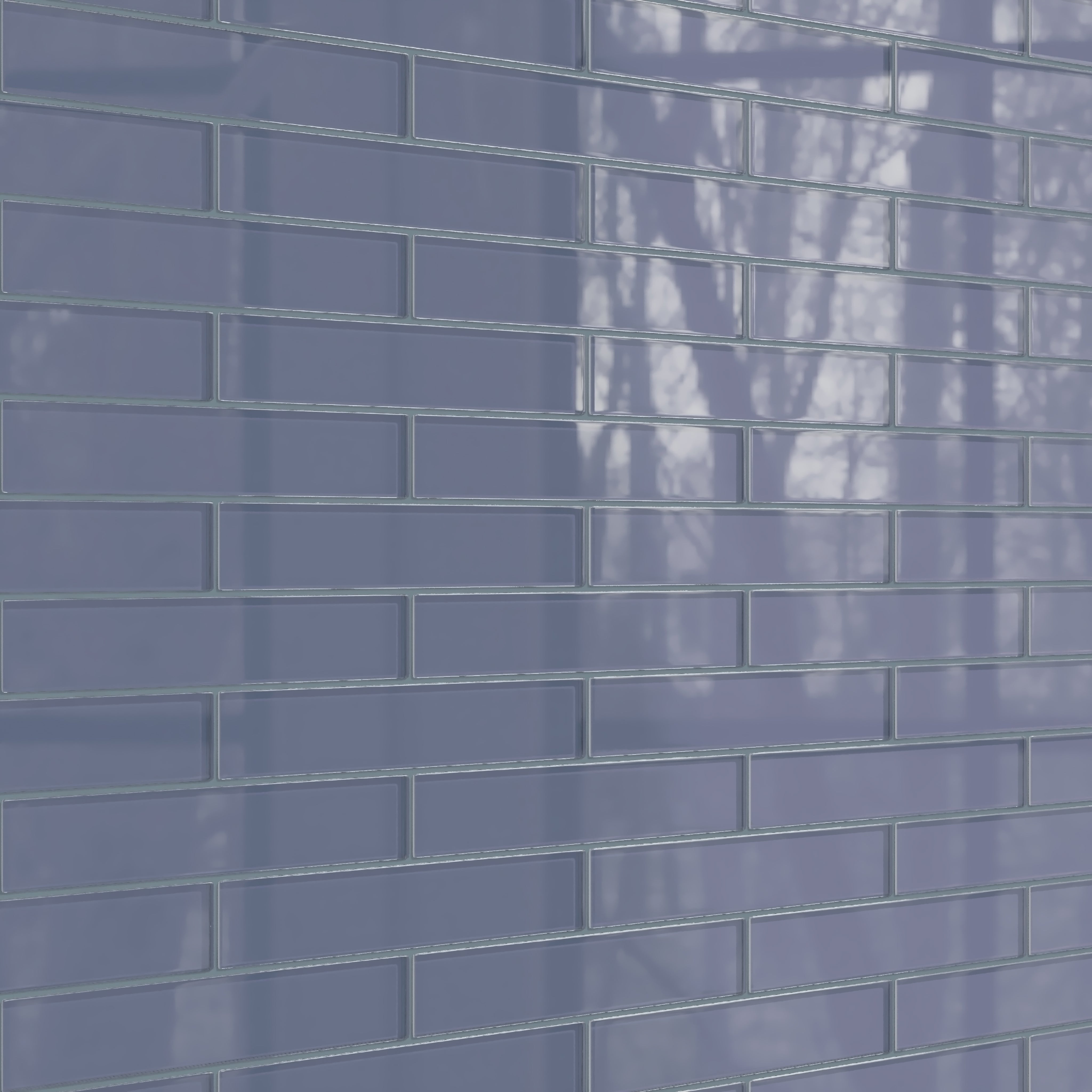 2x12 Glass Tile in Nuthatch Gloss