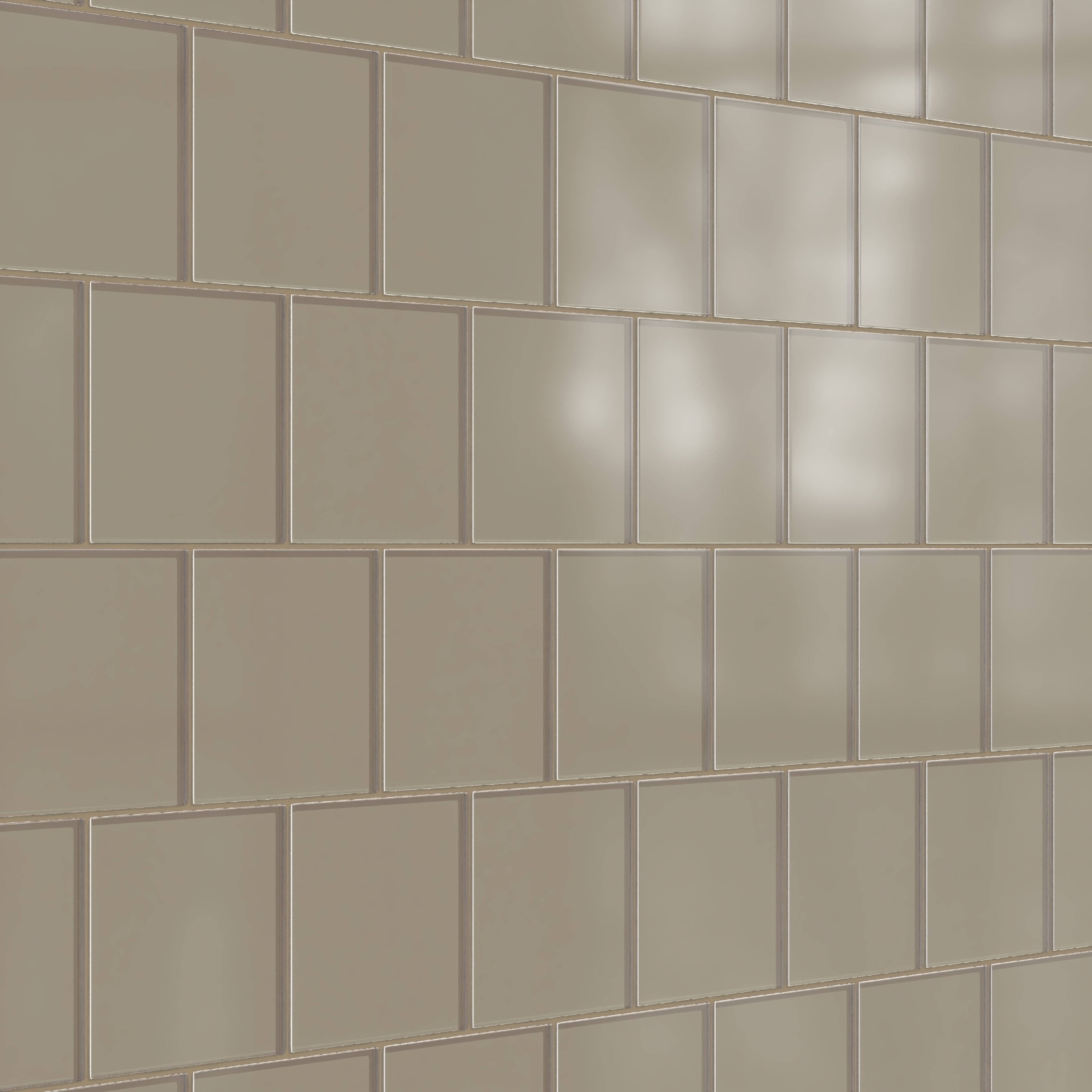 6x6 Glass Tile in Quail Matte