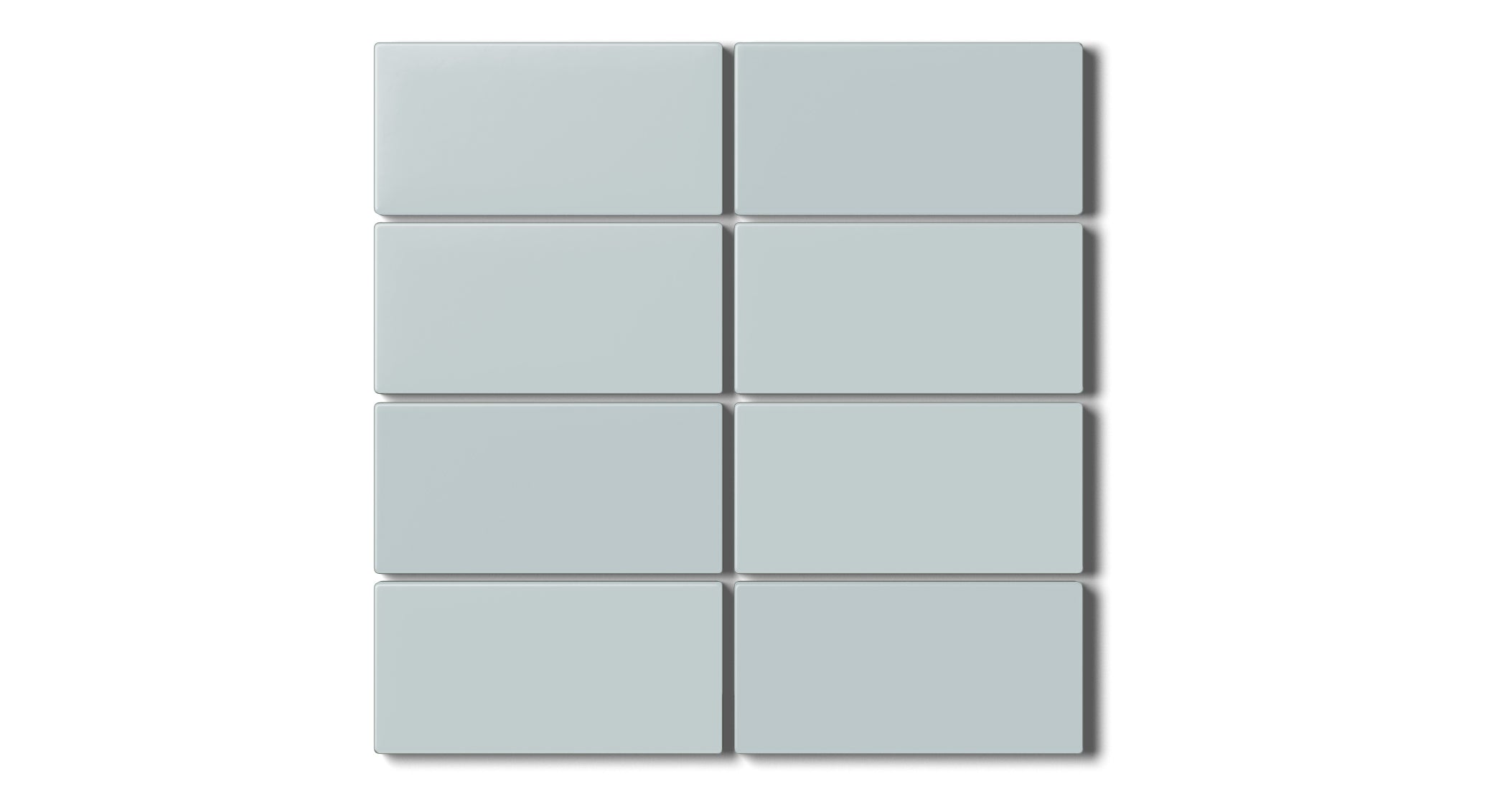 2x4 Straight Set Sheeted Natural Press Ceramic Mosaic Tile in Hood River Matte