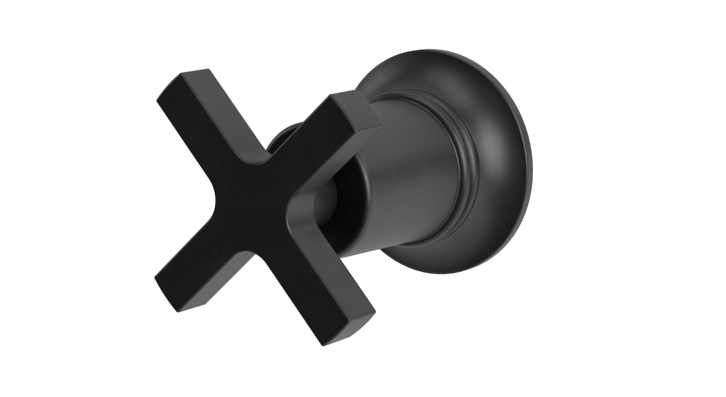 Emerson One Handle Wall Mount Diverter/Volume Control Shower Trim with Classic Cross Handle in Oil Rubbed Bronze