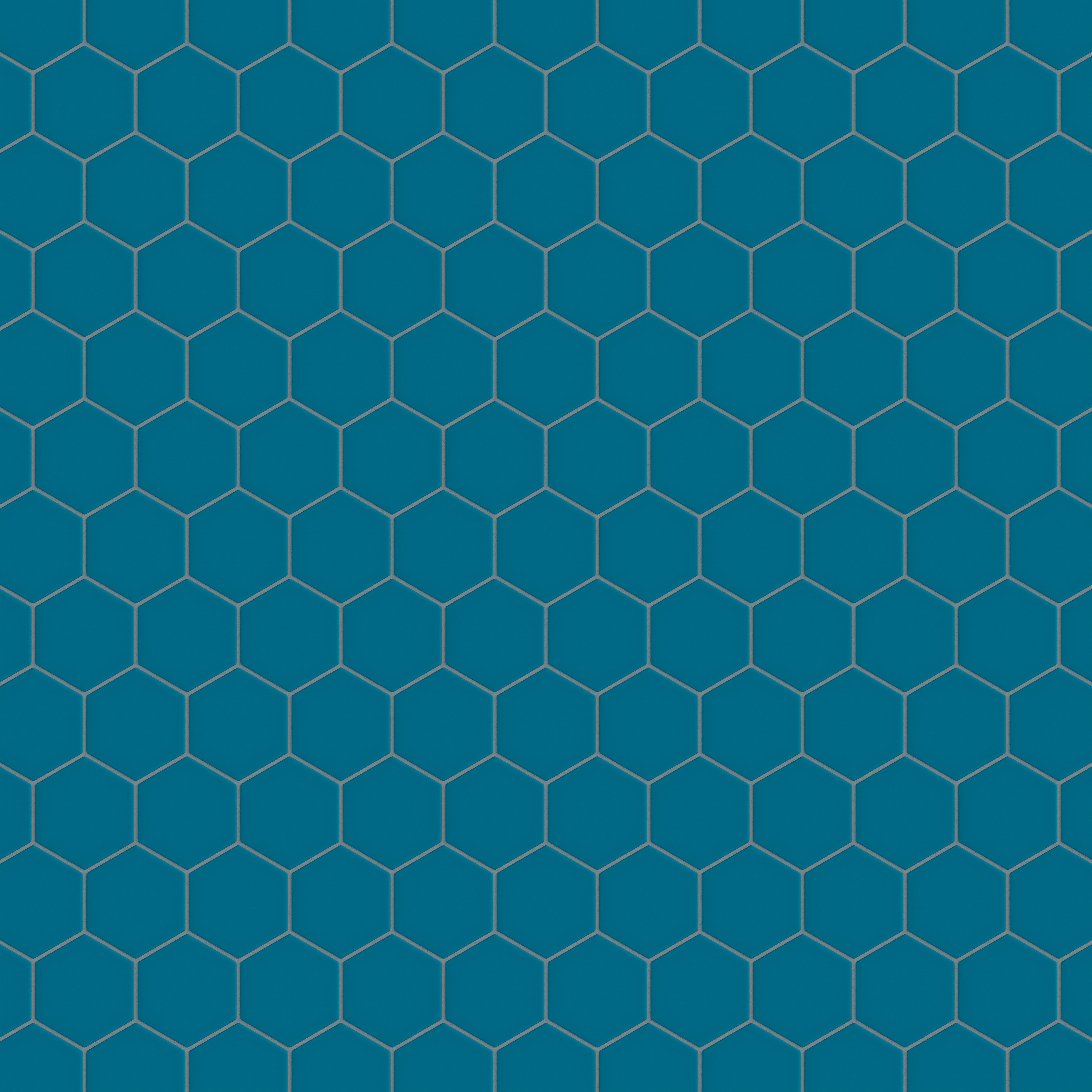 4" Hexagon Original Ceramic Tile in Adriatic Sea Matte