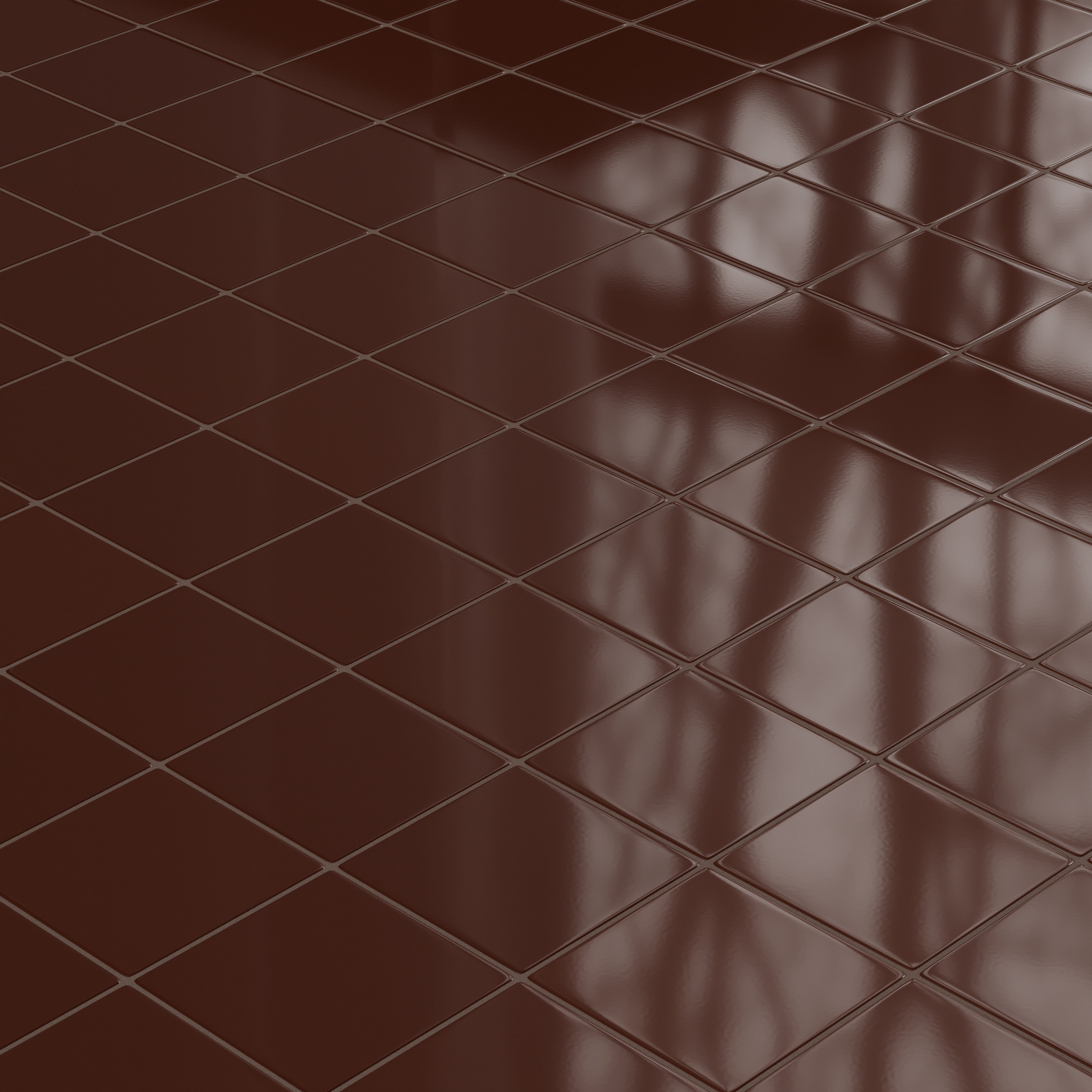 8x8 Original Ceramic Tile in Garnet Gloss