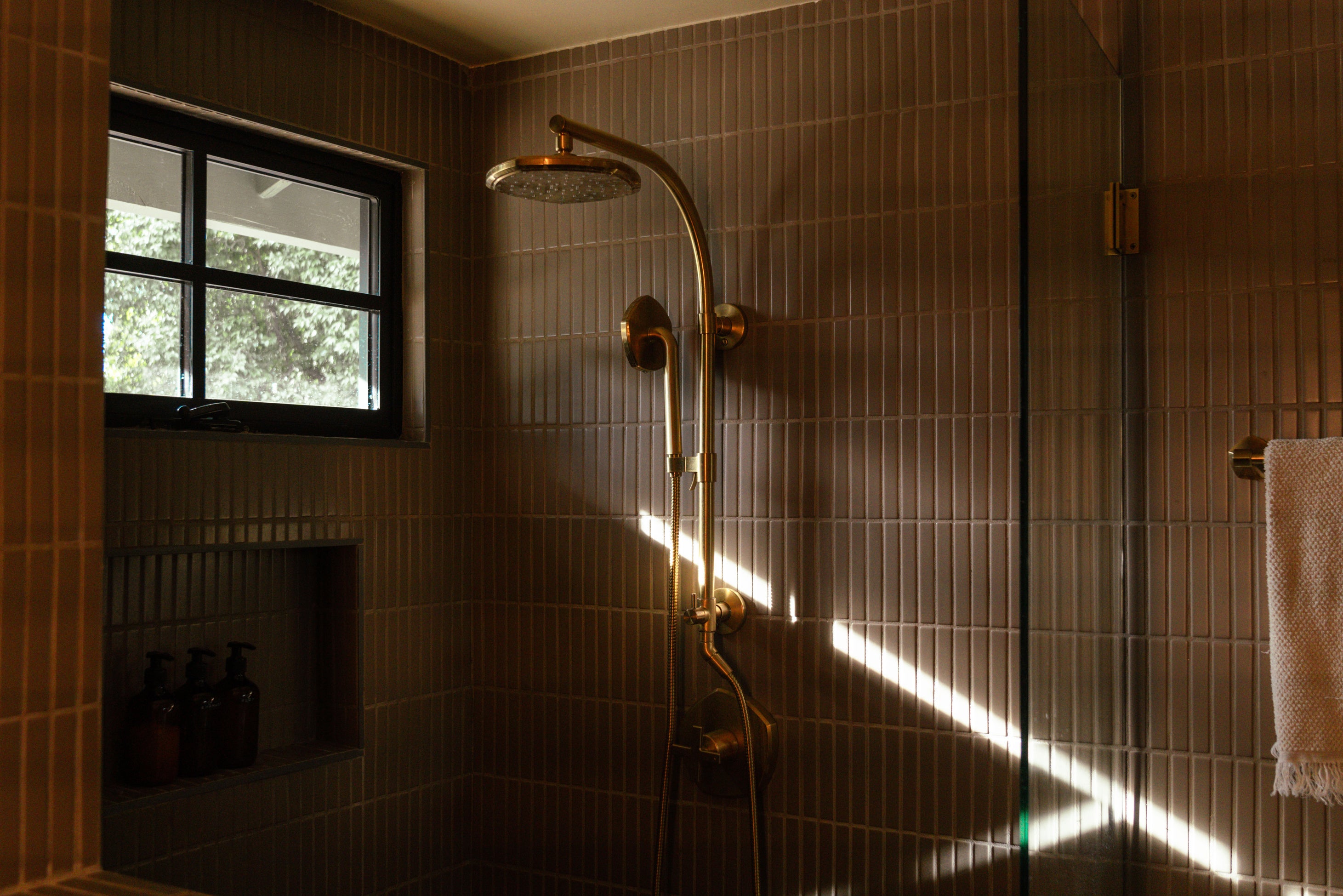 1x6 Straight Set Sheeted Original Ceramic Mosaic Tile in Sandstone Matte