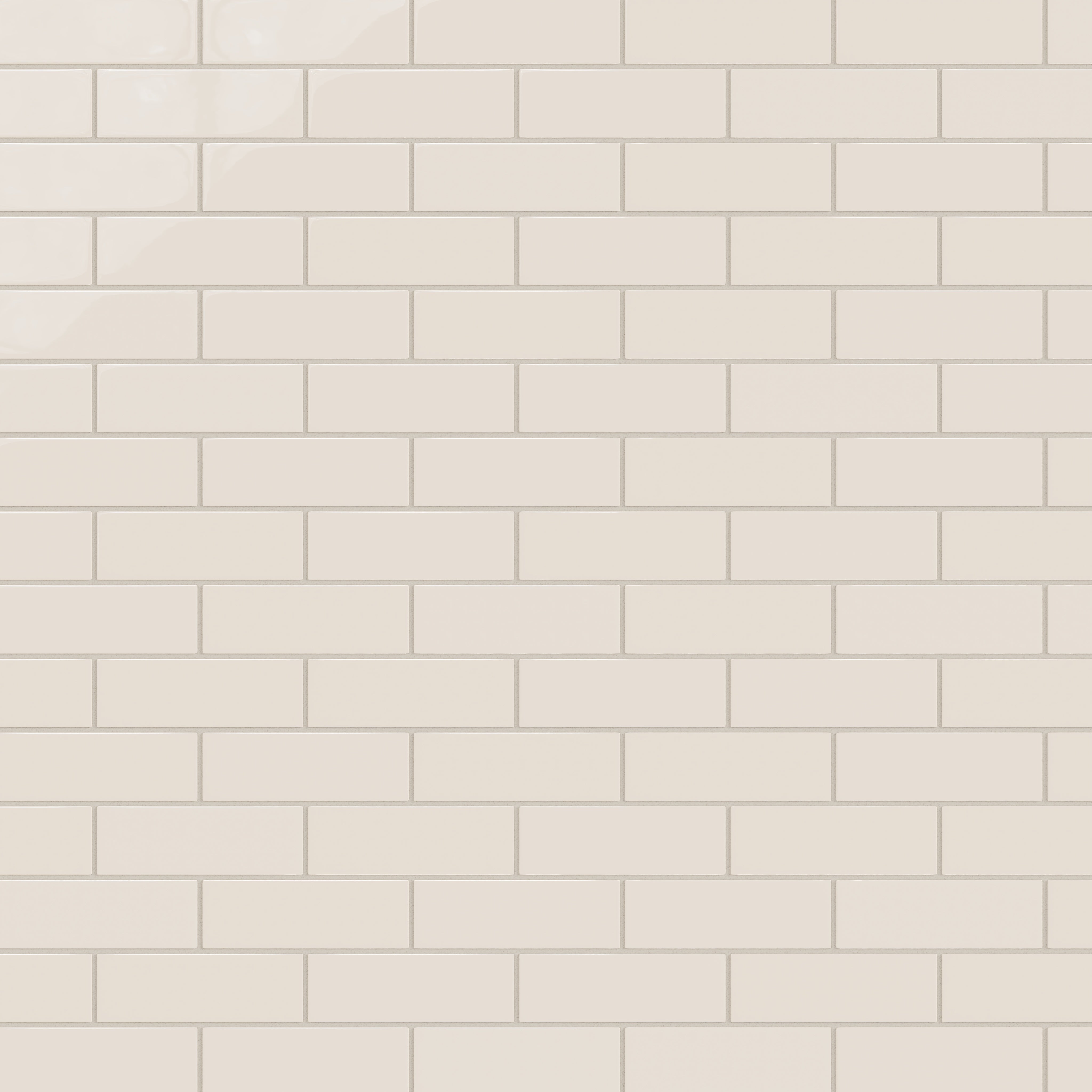 2x6 Natural Press Ceramic Tile in Pearl Gloss