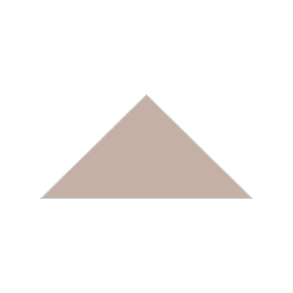 6" Triangle Original Ceramic Tile in Sweet Pea Matte