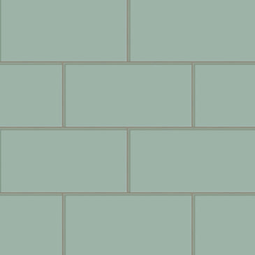 6x12 Glass Tile in Kingfisher Gloss