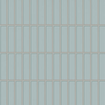 1x4 Straight Set Sheeted Glass Mosaic Tile in Great Blue Heron Gloss