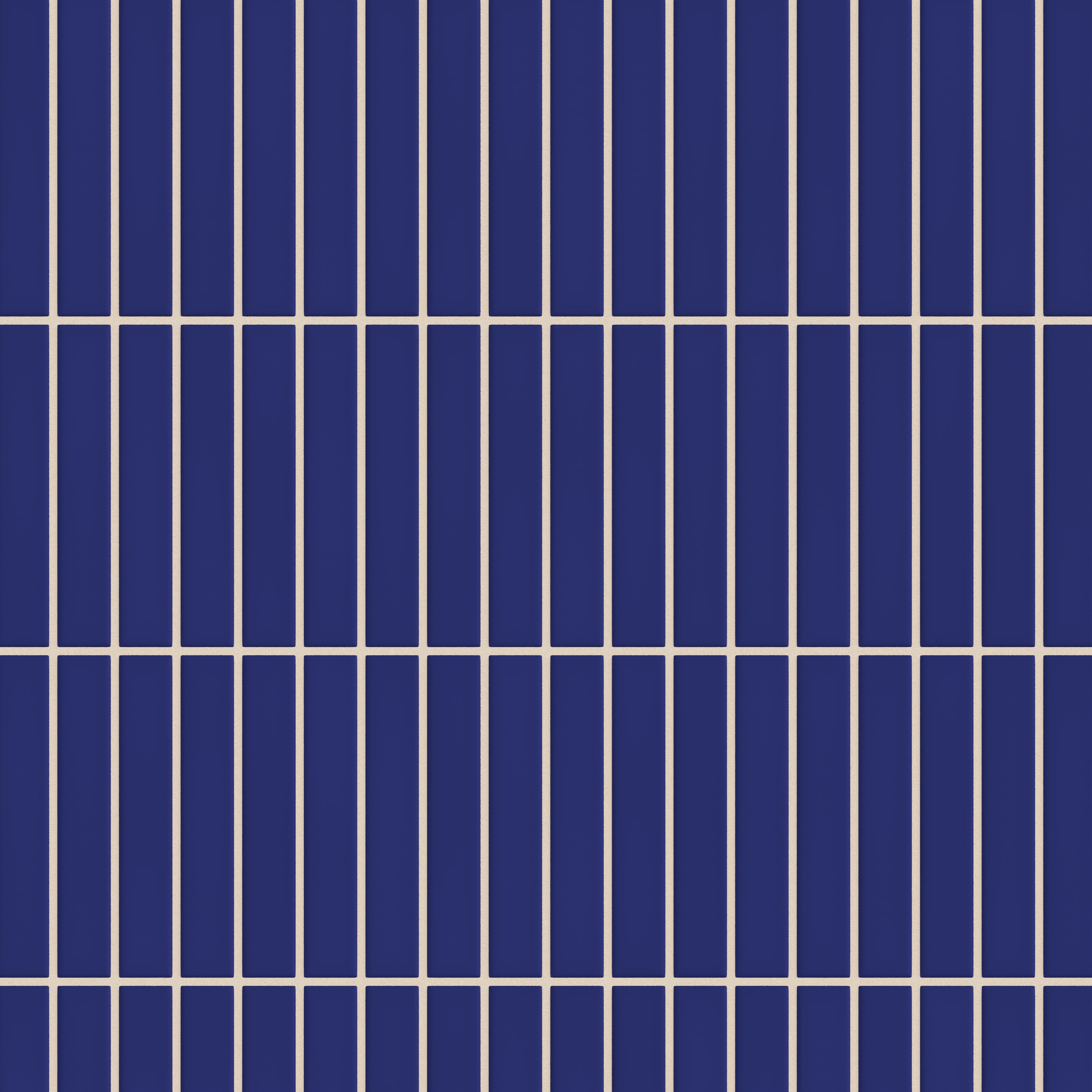 1x6 Straight Set Sheeted Original Ceramic Mosaic Tile in Azul Matte