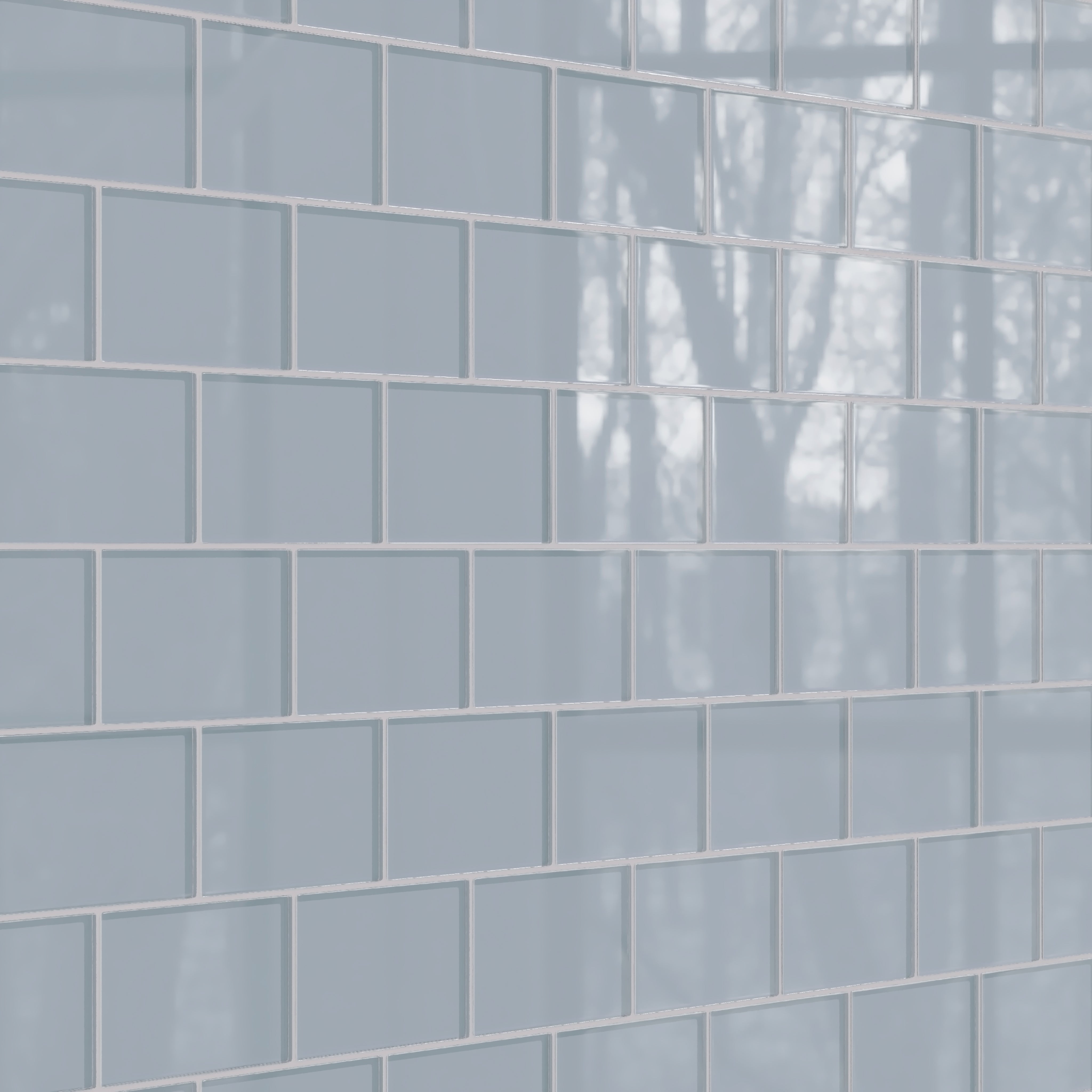 4x6 Glass Tile in Pinyon Jay Gloss